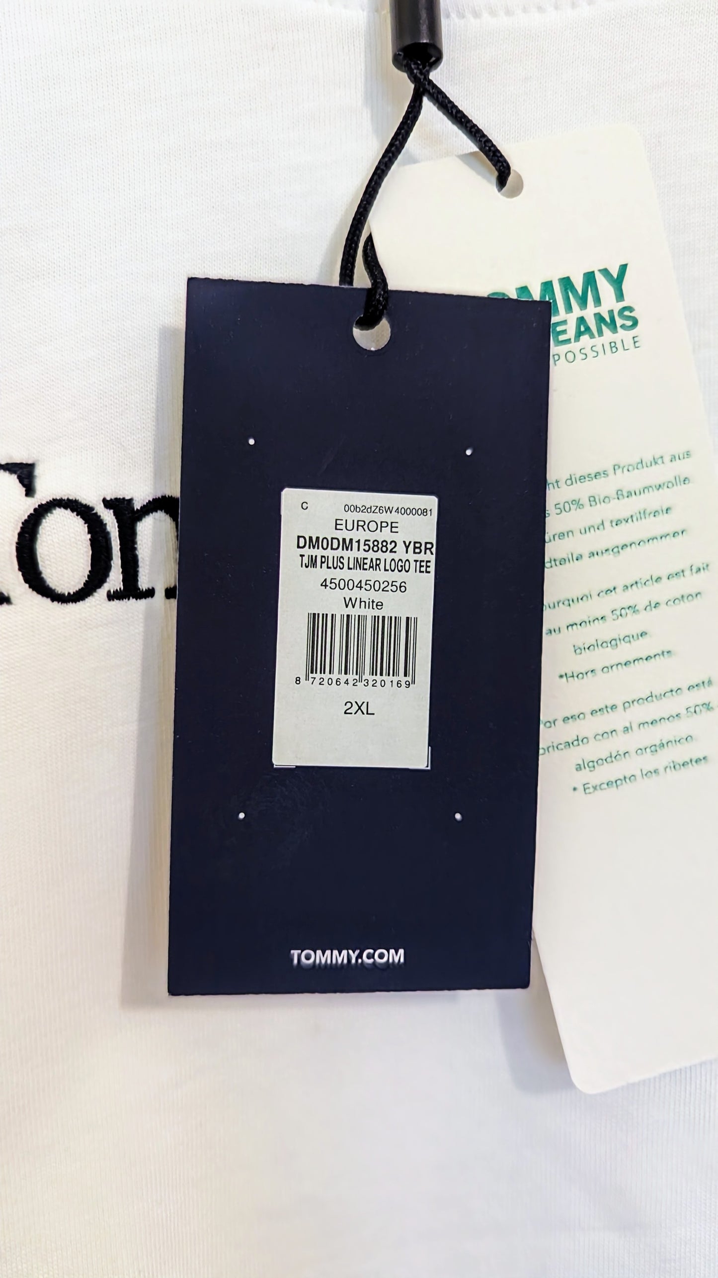 TOMMY JEANS Herren T-Shirt Gr. 2XL Plus Size