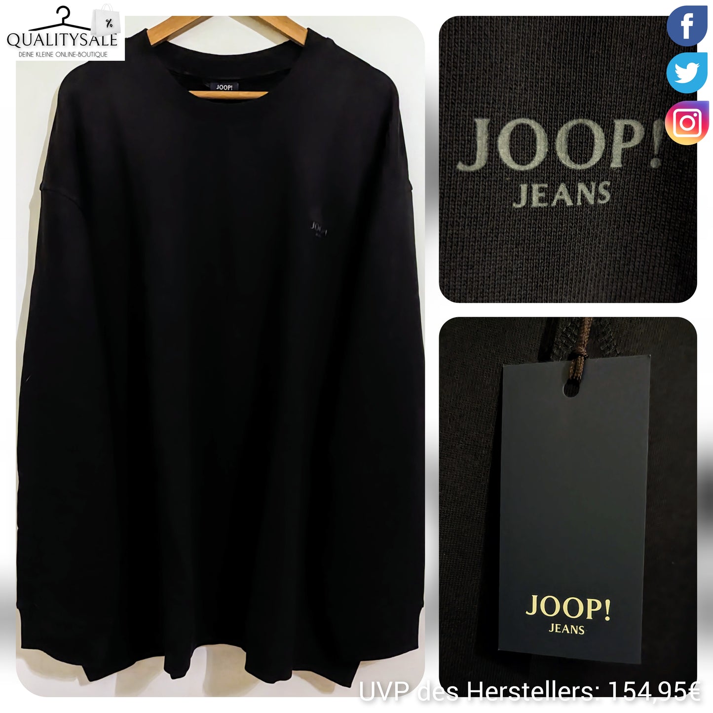 JOOP! JEANS Herren Sweatshirt Gr. 6XL Plus Size