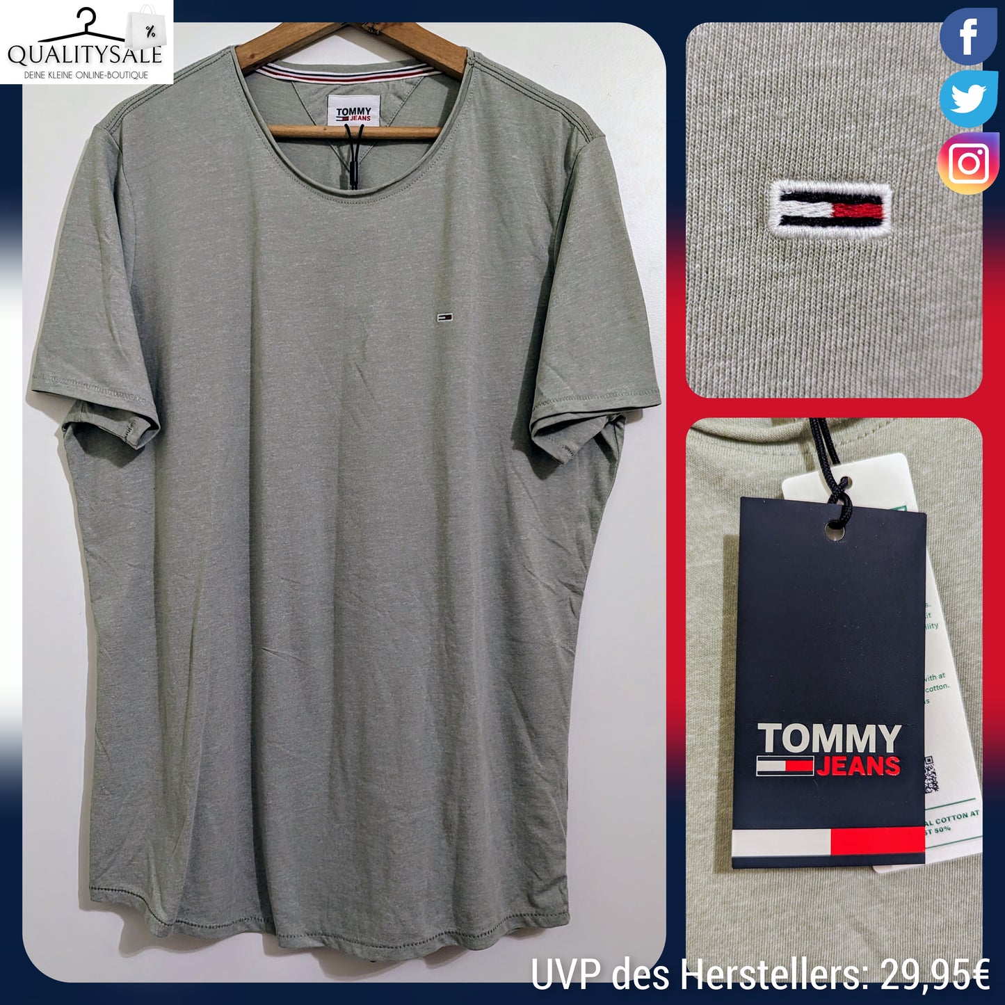 TOMMY JEANS Herren T-Shirt Gr. XXL