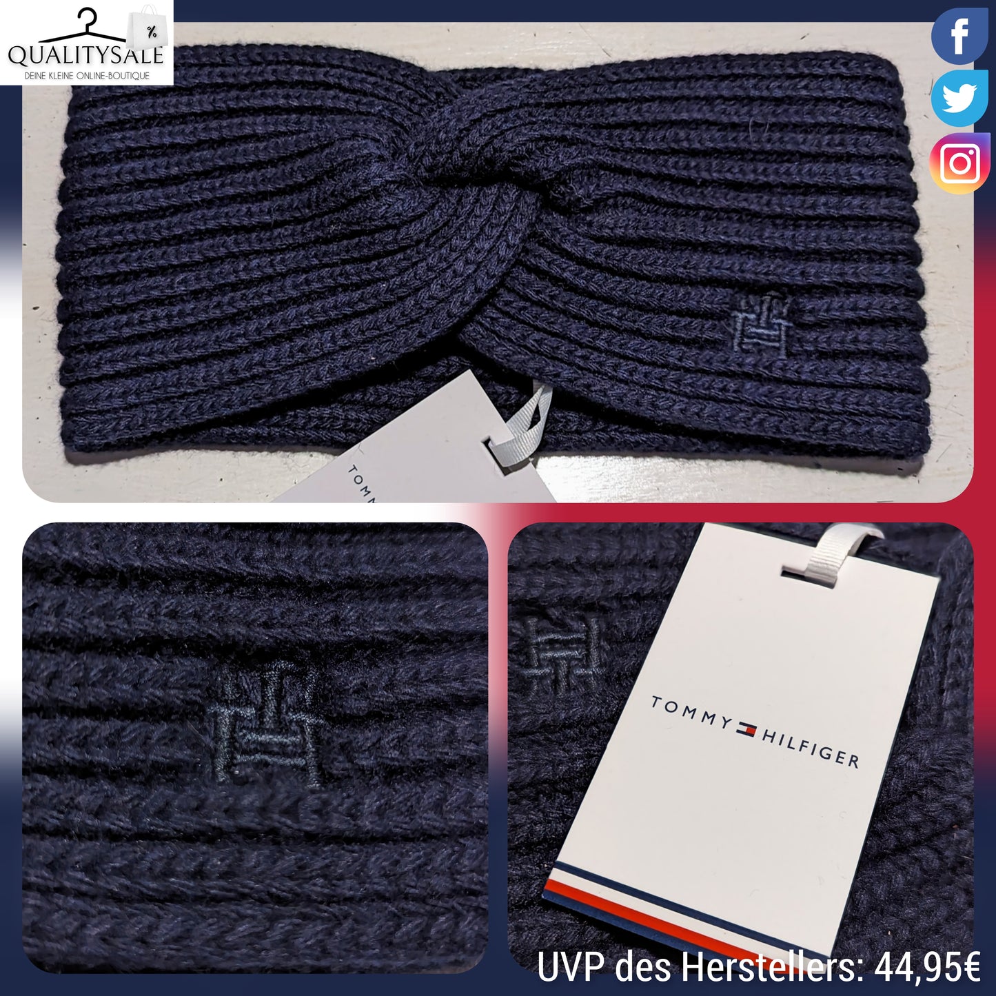 TOMMY HILFIGER Damen Stirnband/Ohrenwärmer