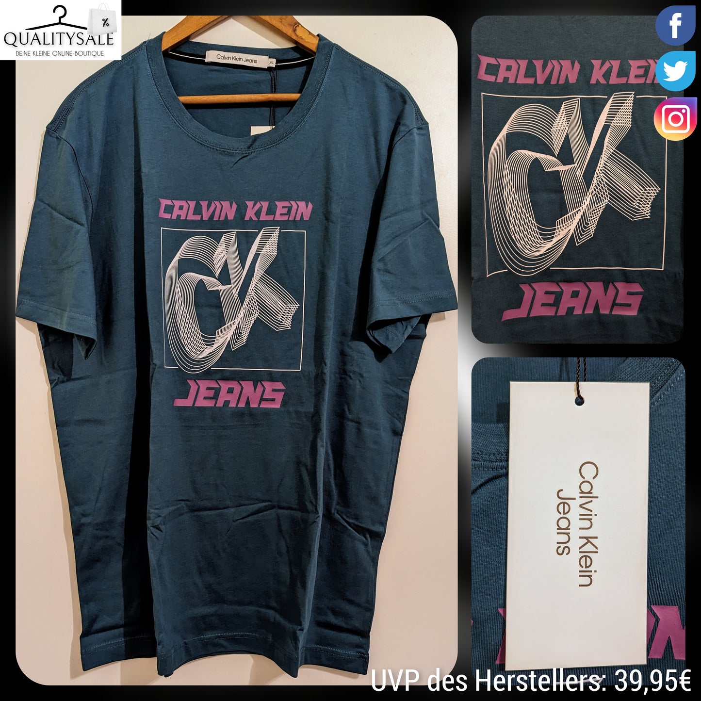 CALVIN KLEIN JEANS Herren T-Shirt Gr. XXL