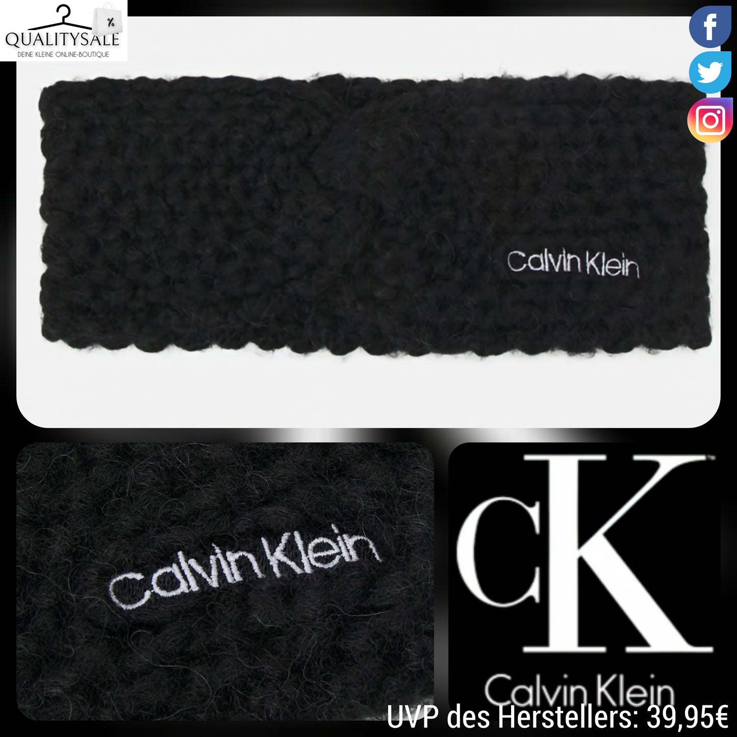 CALVIN KLEIN Damen Stirnband/Ohrenwärmer