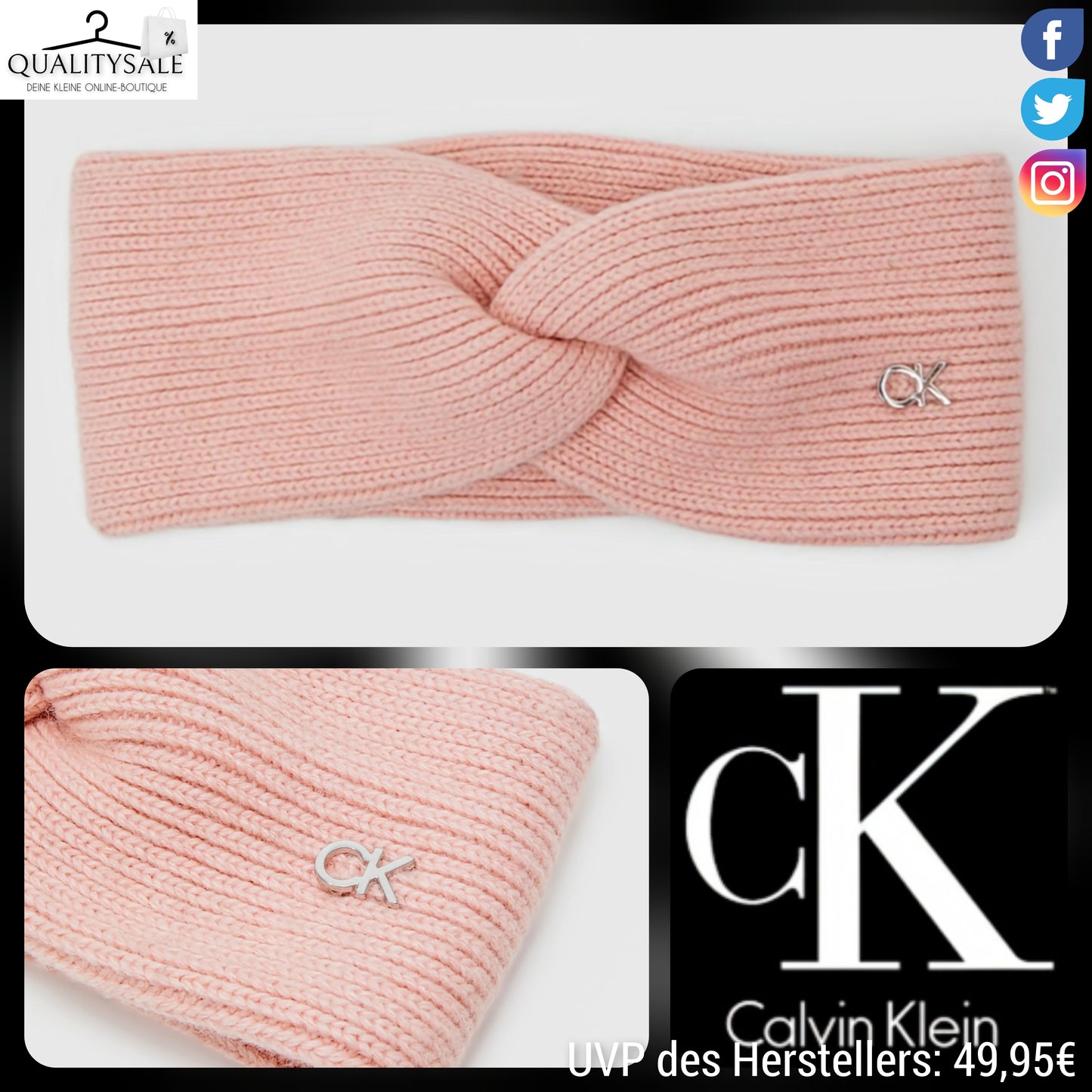 CALVIN KLEIN Damen Stirnband/Ohrenwärmer