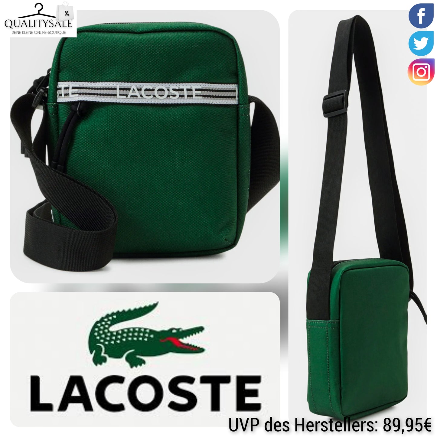 LACOSTE Unisex Umhängetasche