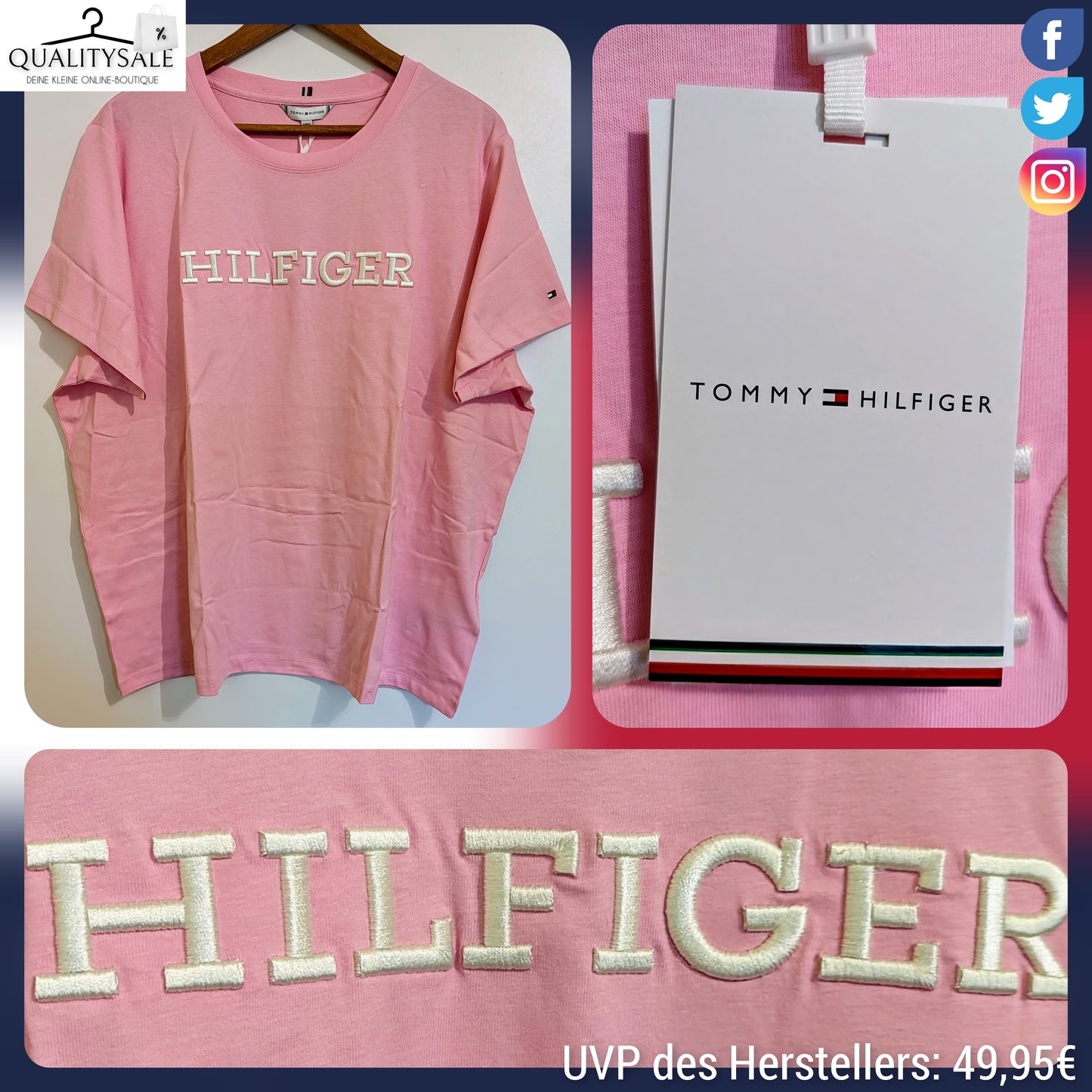 TOMMY HILFIGER Damen T-Shirt Gr. 50