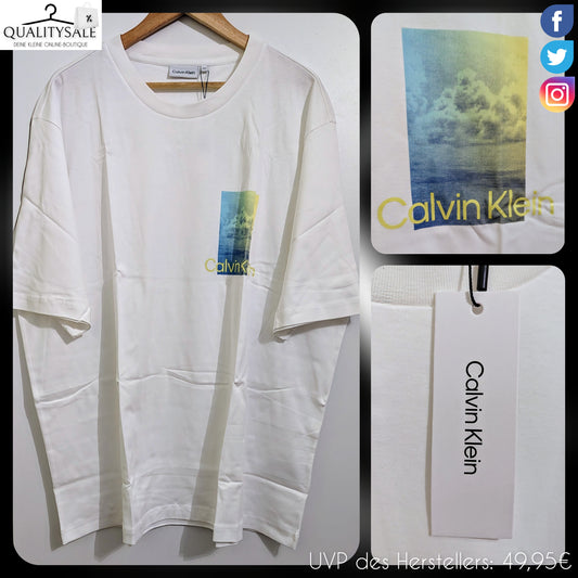 CALVIN KLEIN Herren T-Shirt Gr. 3XL oder 4XL Plus Size