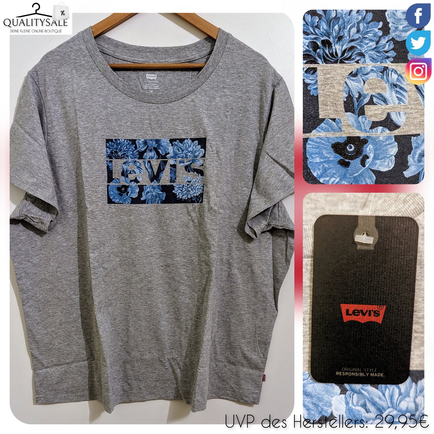 LEVI'S Damen T-Shirt Gr. 48 oder 50