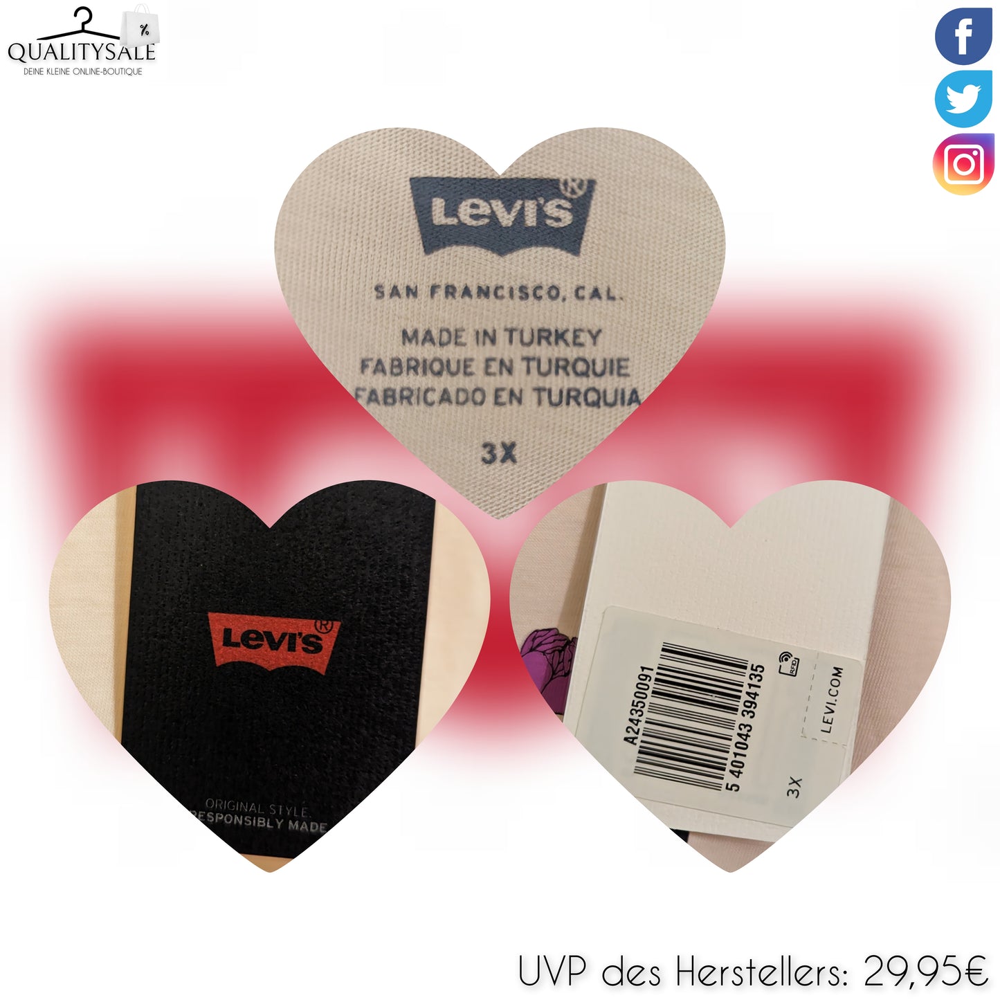 LEVI'S Damen T-Shirt Gr. 50