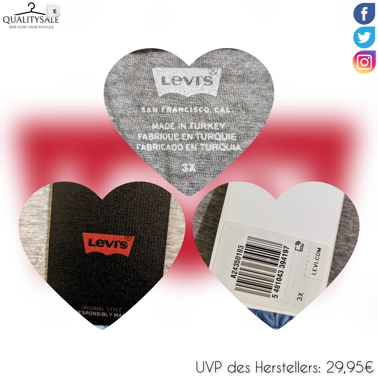 LEVI'S Damen T-Shirt Gr. 48 oder 50