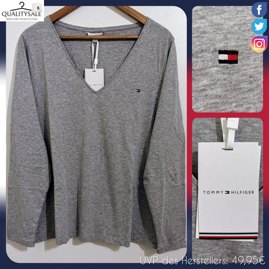 TOMMY HILFIGER Damen Langarmshirt Gr. 48