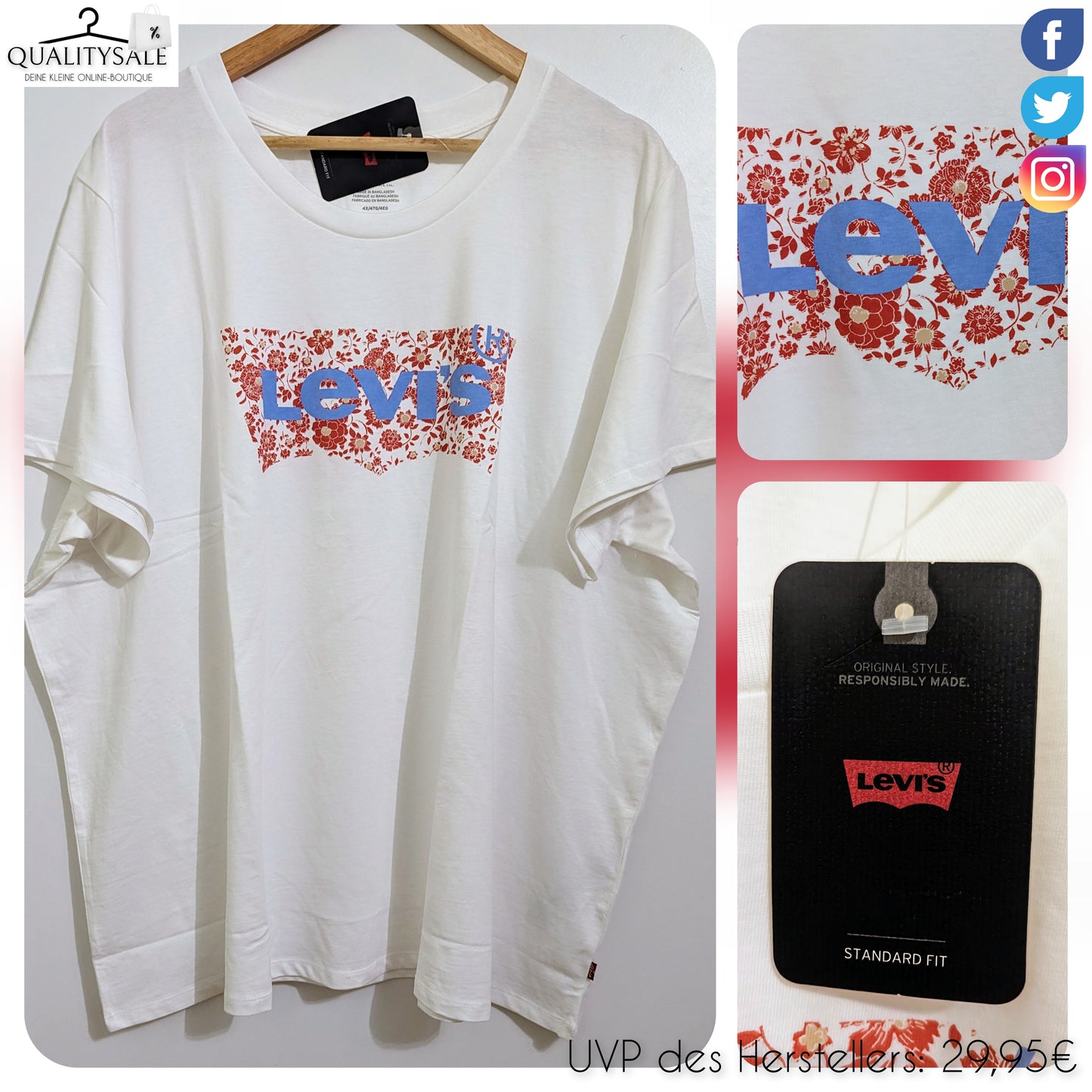 LEVIS Damen T-Shirt Gr. 48 oder 52