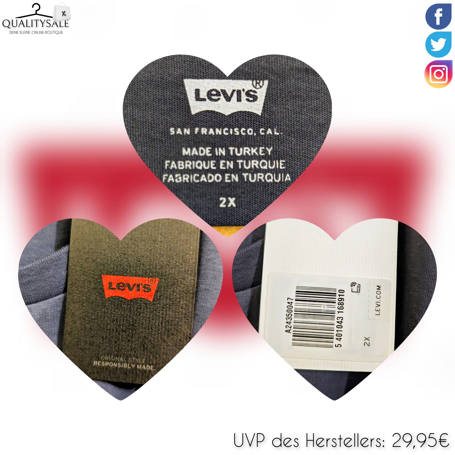LEVI'S Damen T-Shirt Gr. 46/48