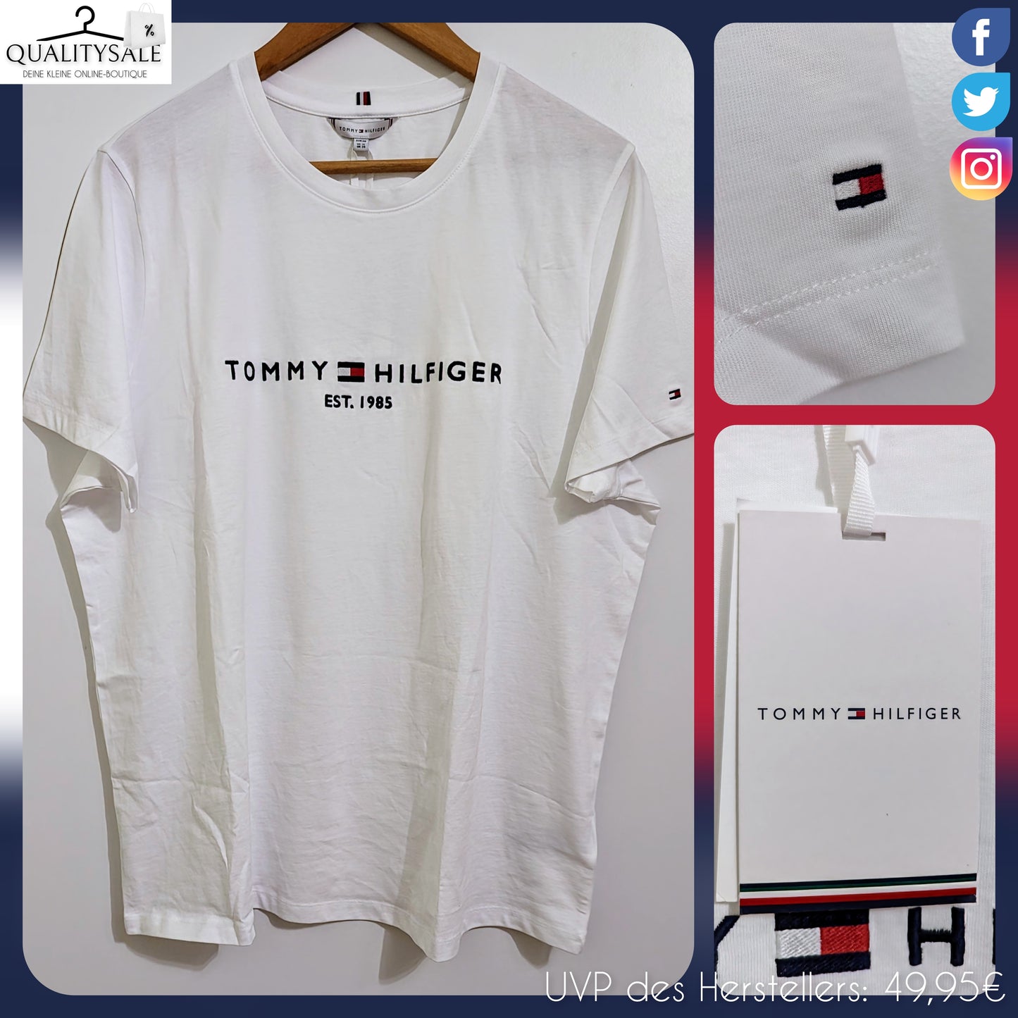 TOMMY HILFIGER Damen T-Shirt Gr. 46