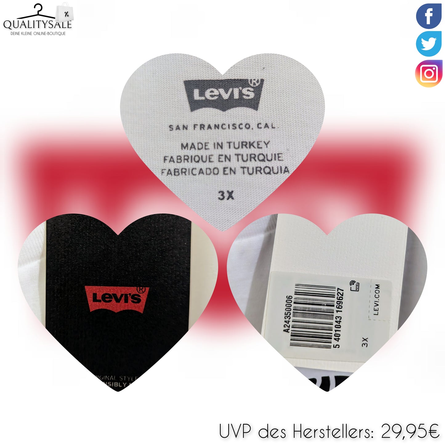 LEVI'S Damen T-Shirt Gr. 50