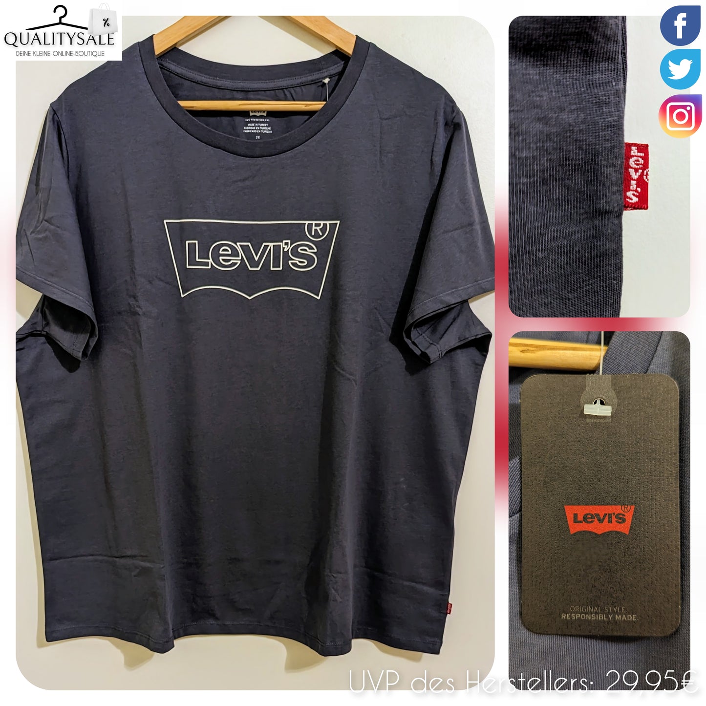 LEVI'S Damen T-Shirt Gr. 48