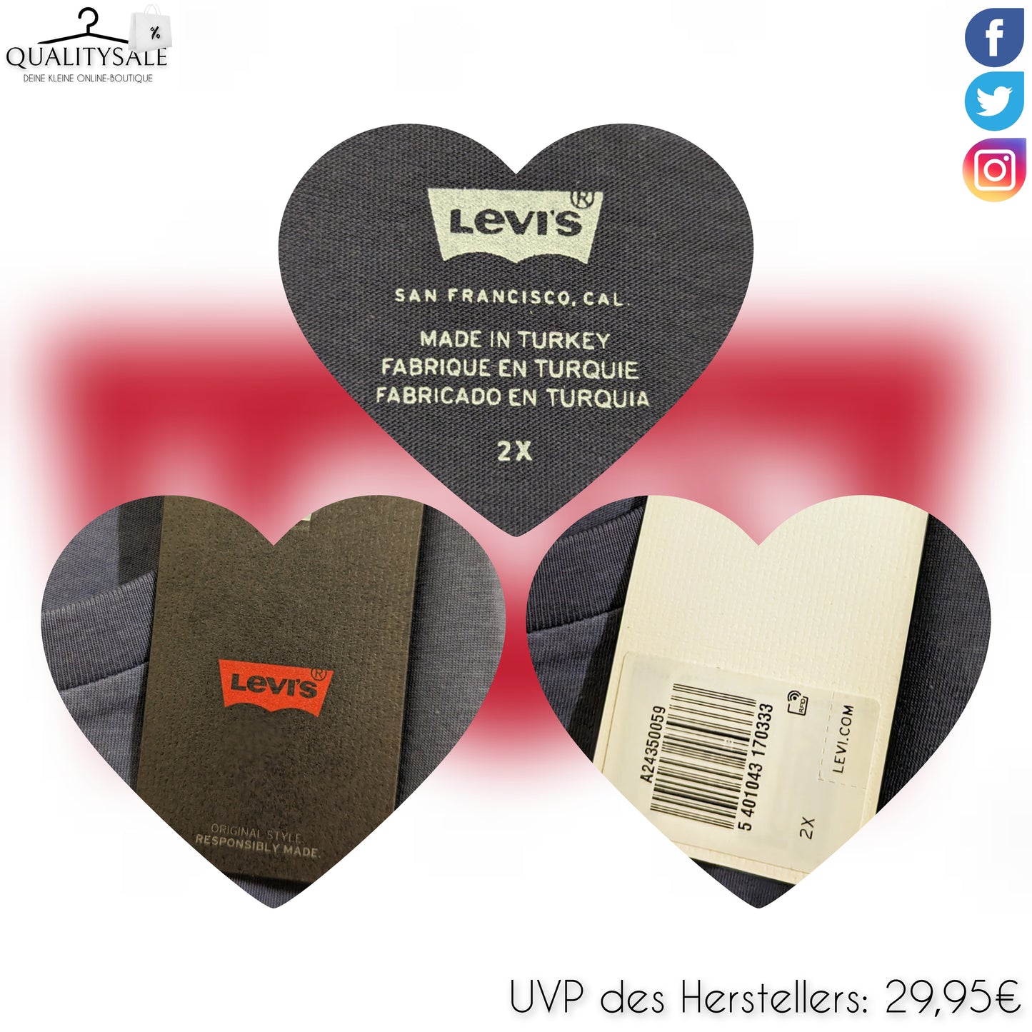 LEVI'S Damen T-Shirt Gr. 48