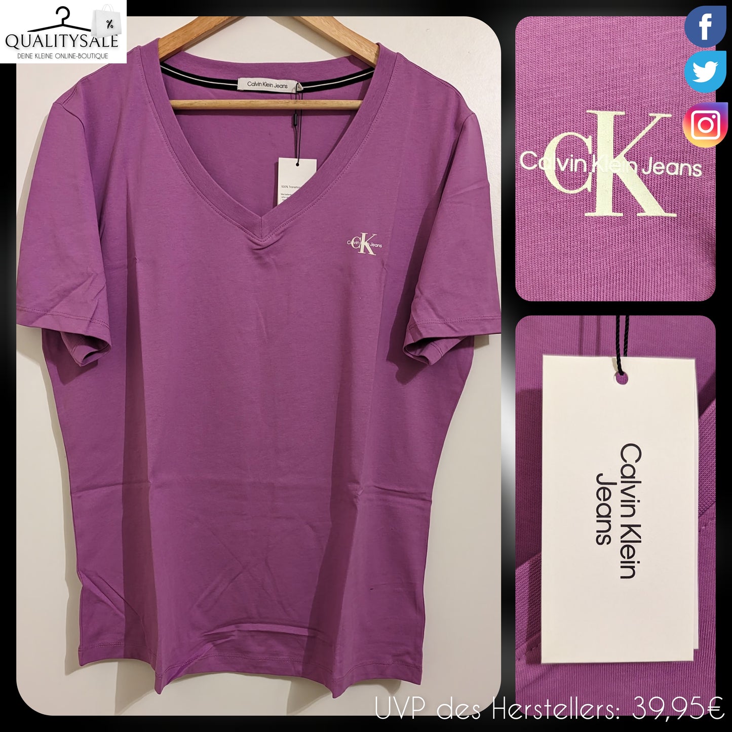 CALVIN KLEIN JEANS Damen T-Shirt Gr. 44