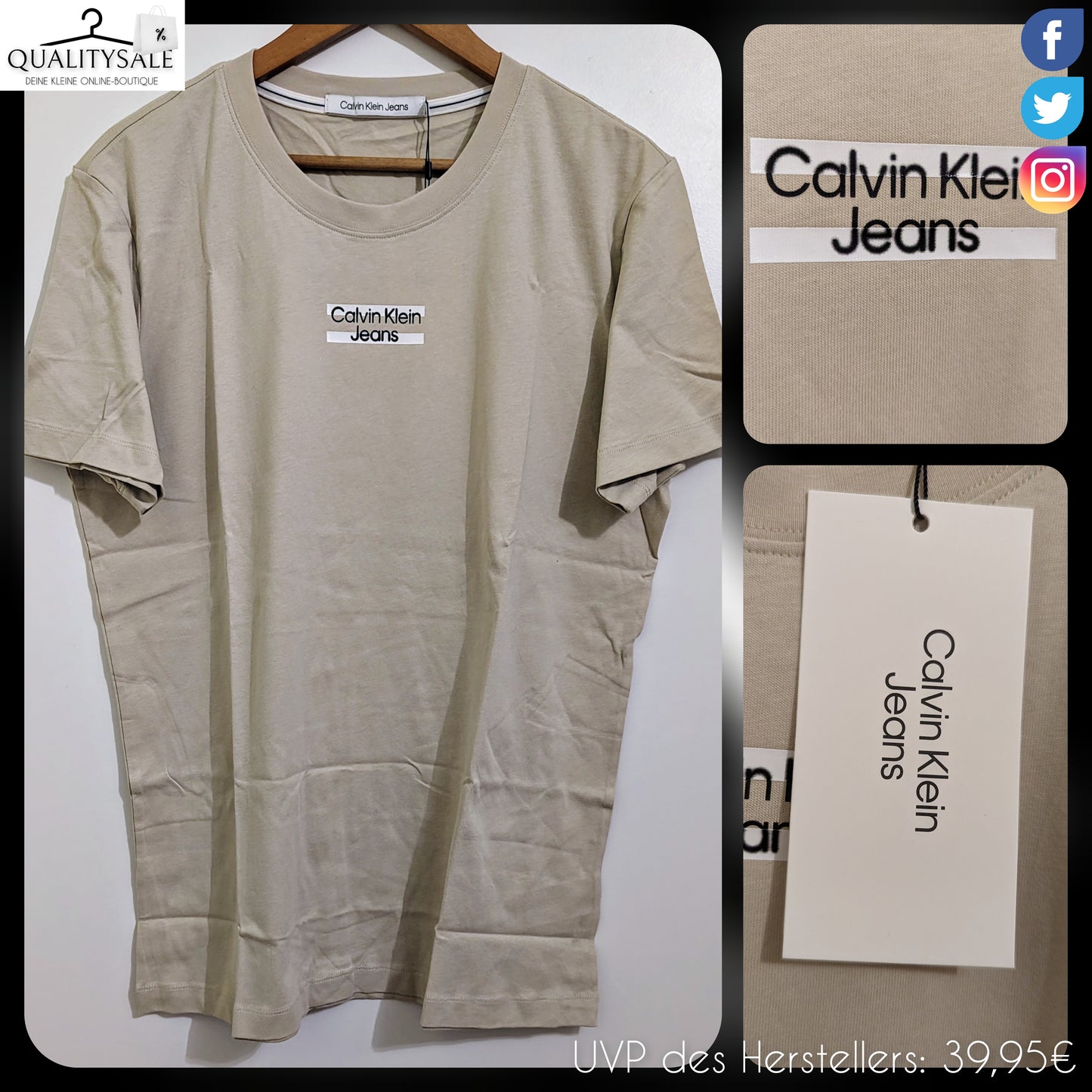 CALVIN KLEIN JEANS Herren T-Shirt Gr. XL