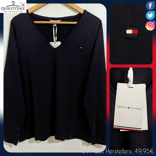 TOMMY HILFIGER Damen Langarmshirt Gr. 46