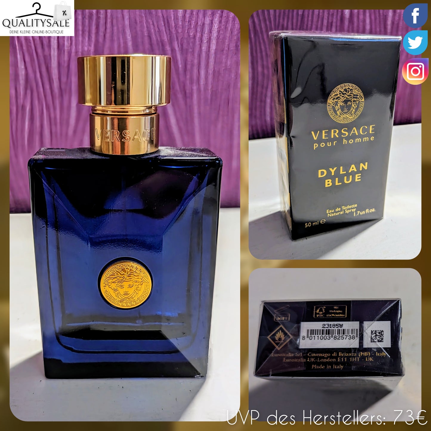VERSACE Dylan Blue Eau de Toilette 50ml