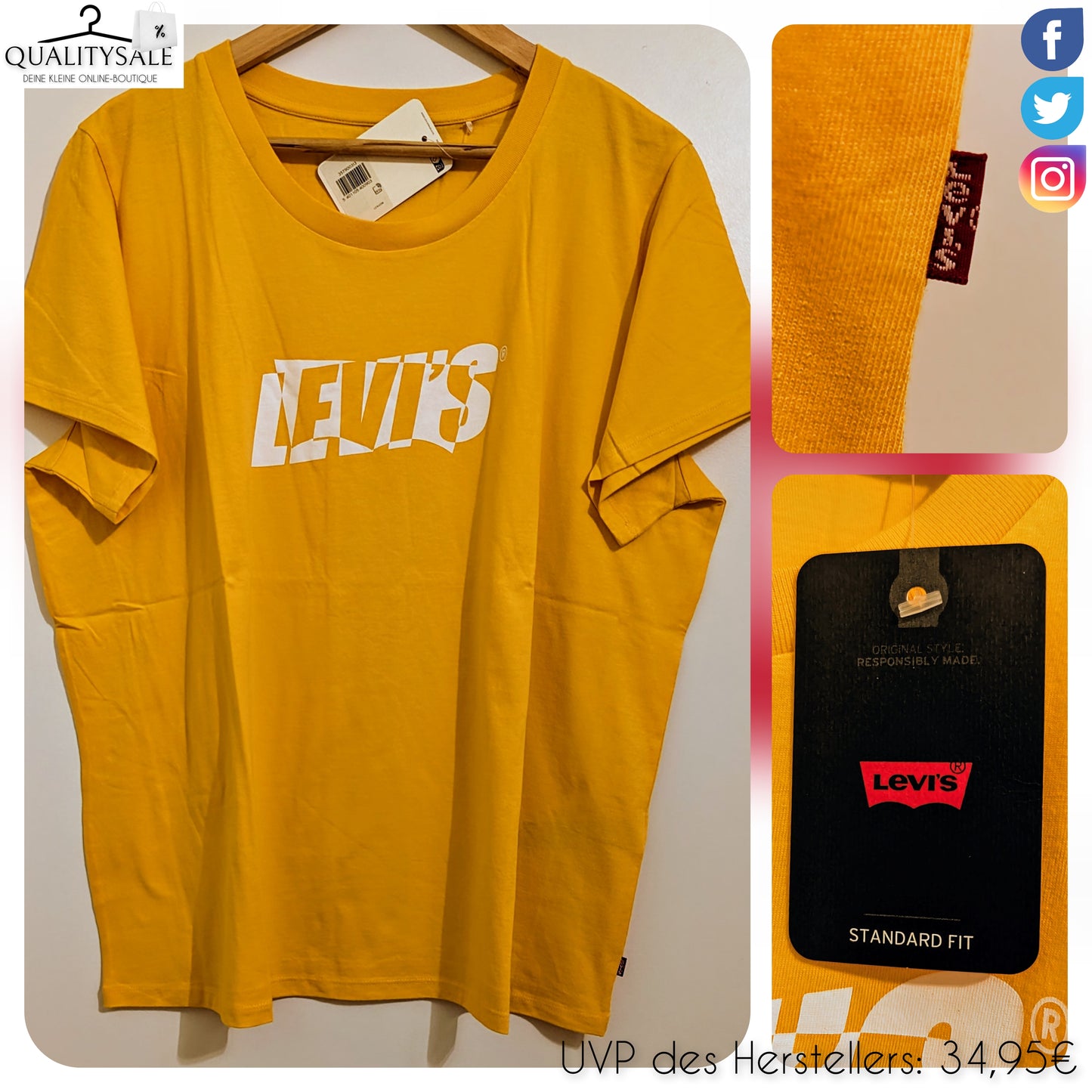 LEVI'S Damen T-Shirt Gr. 46 oder 52