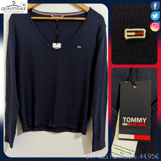 TOMMY JEANS Damen Langarmshirt Gr. 46/48