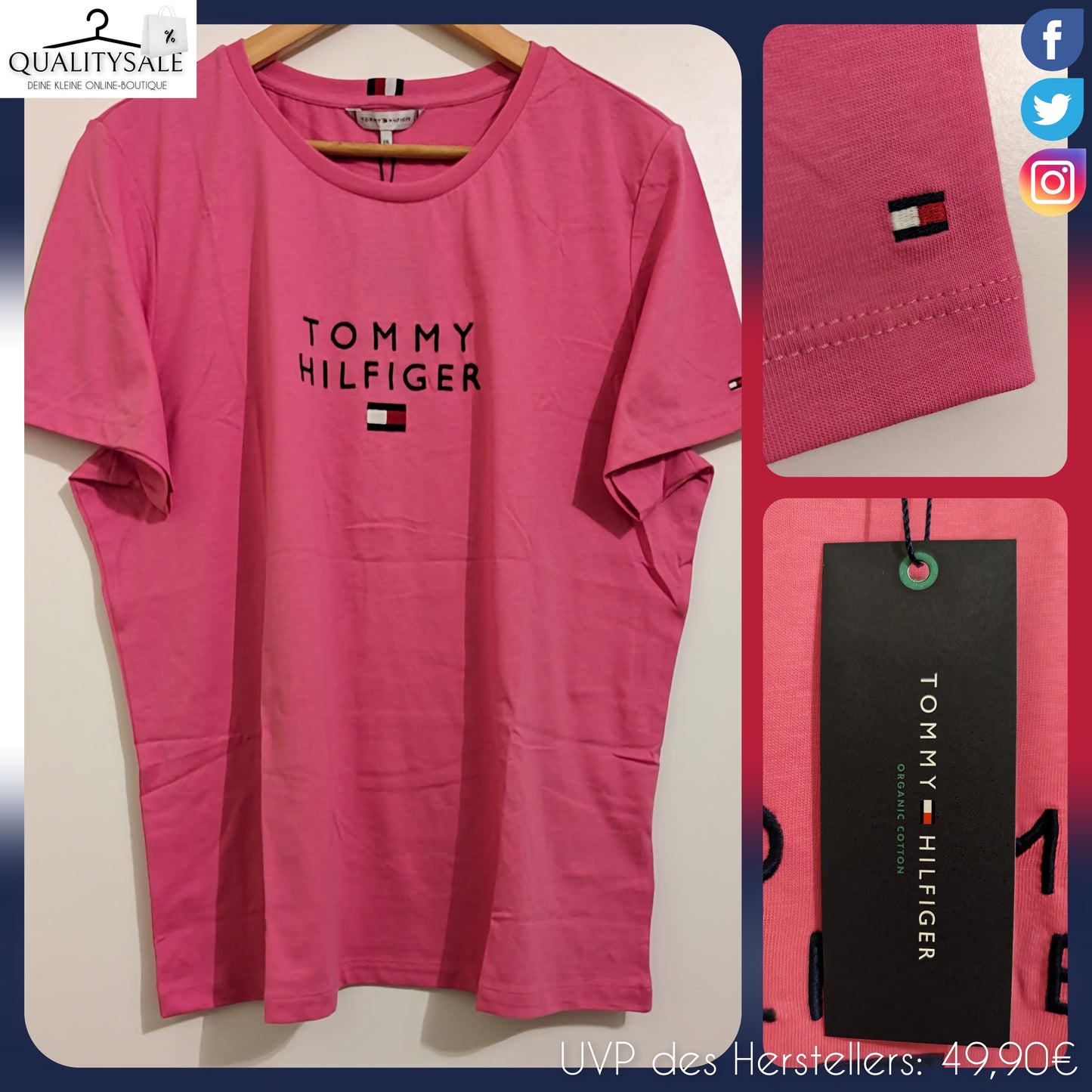 TOMMY HILFIGER Damen T-Shirt Gr. 44