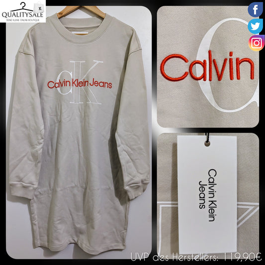 CALVIN KLEIN JEANS Damen Long-Sweater Gr. 44
