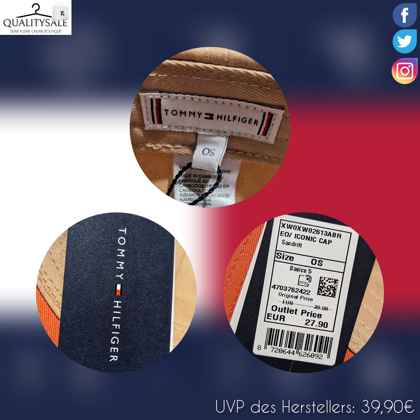 TOMMY HILFIGER Unisex BB Cap One Size