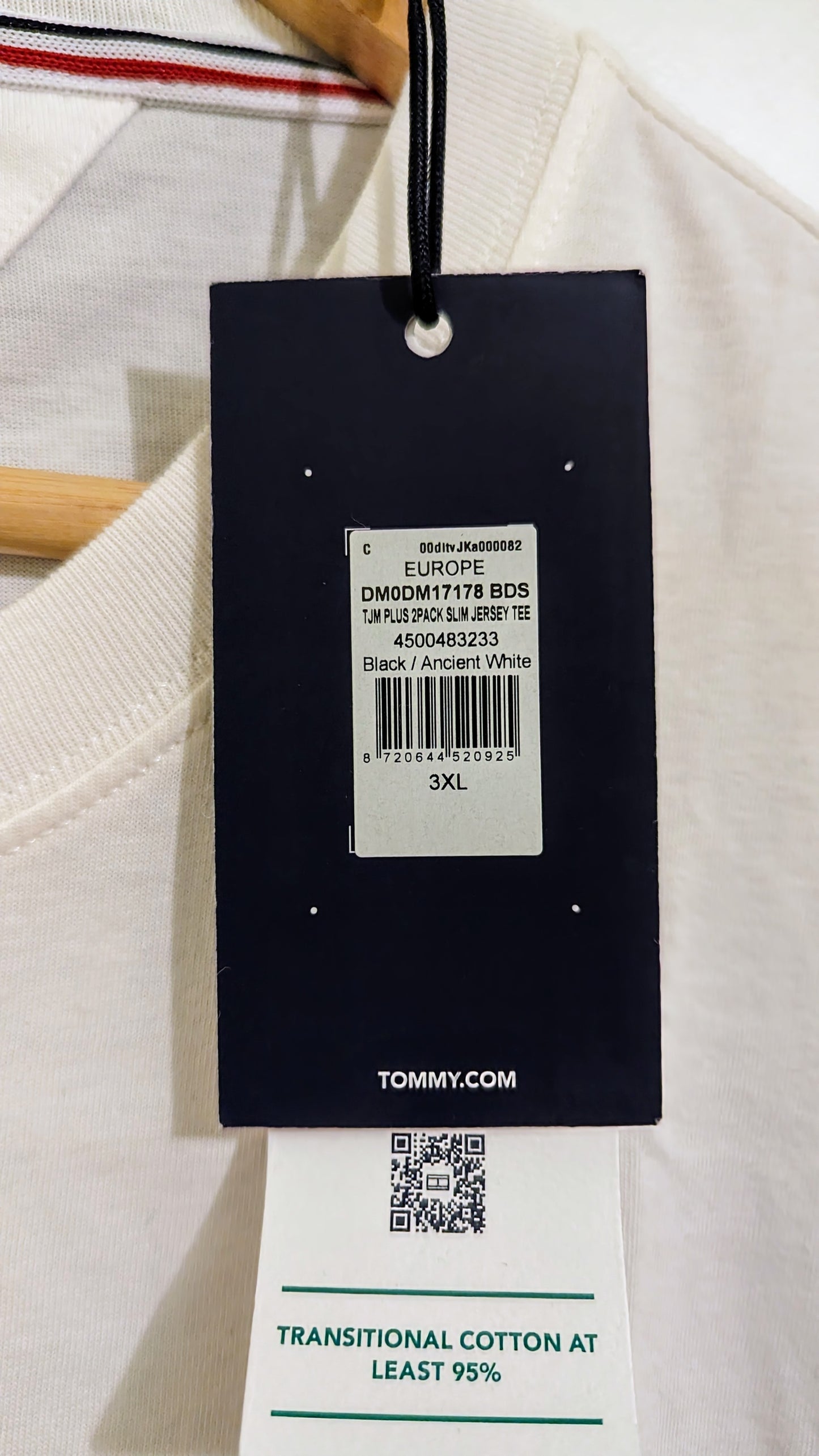 TOMMY JEANS Herren T-Shirt 2-Pack Gr. 5XL Plus Size