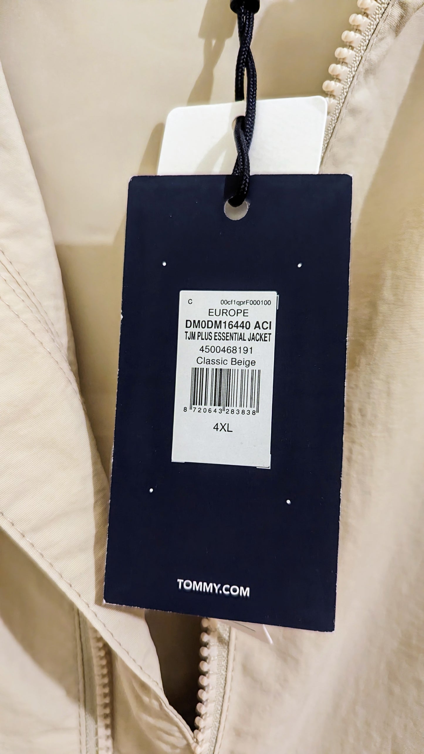 TOMMY JEANS Herren Übergangsjacke Gr. 4XL Plus Size