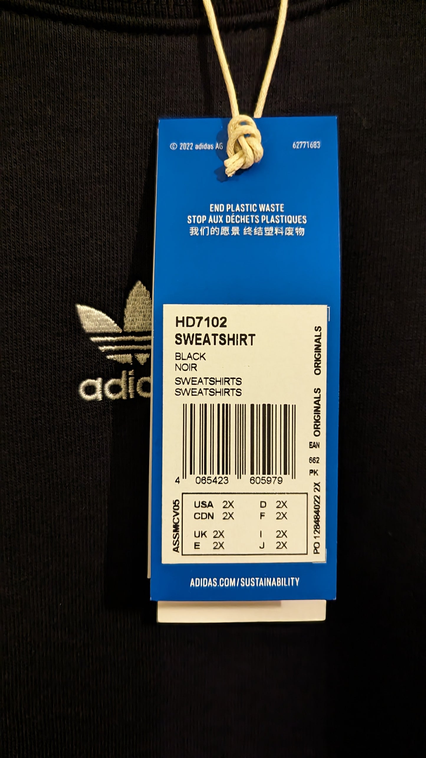 ADIDAS Damen Sweatshirt Gr. 52