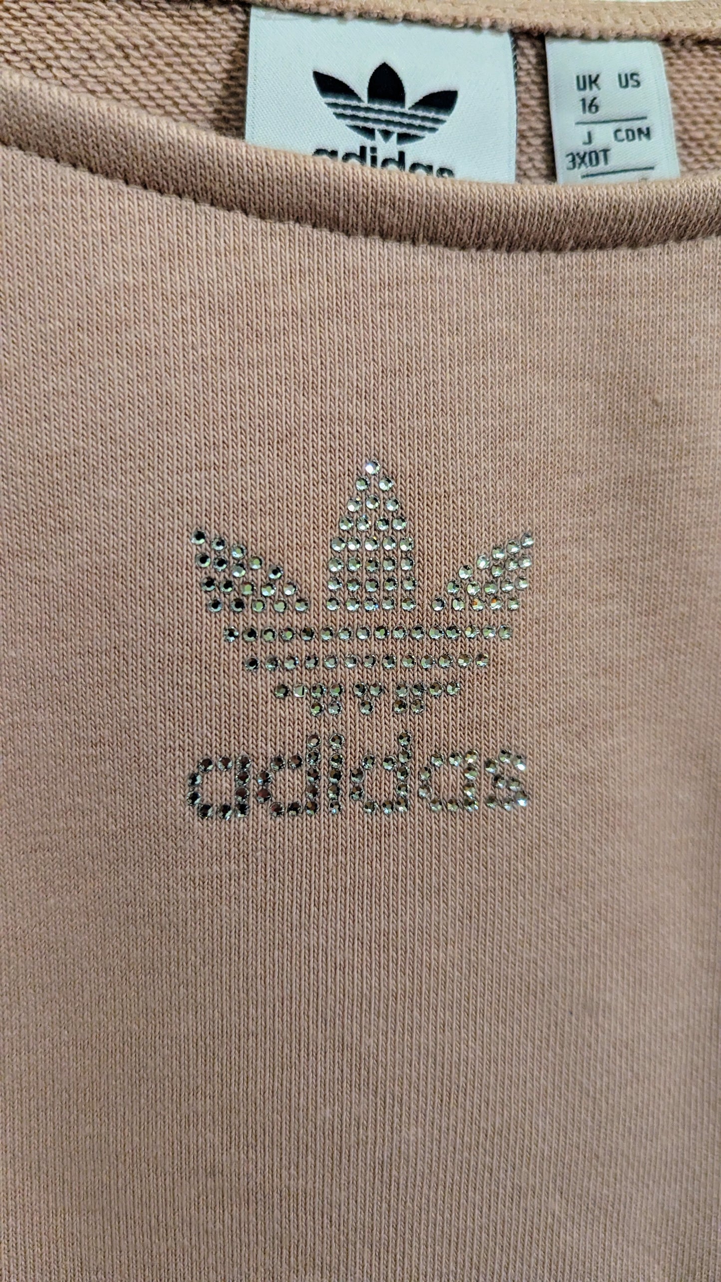 ADIDAS Cropped Damen Sweatshirt Gr. XL