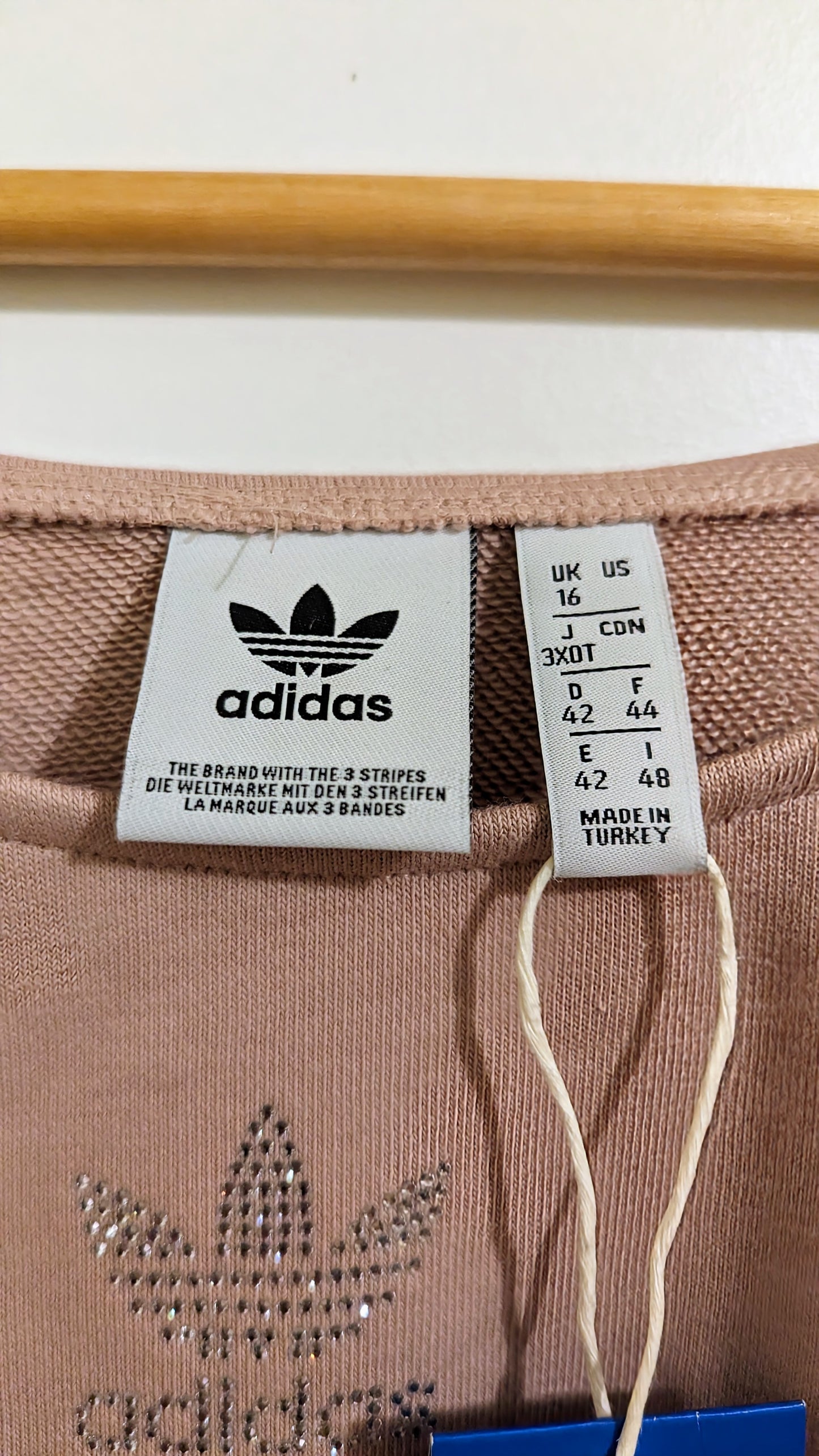 ADIDAS Cropped Damen Sweatshirt Gr. XL