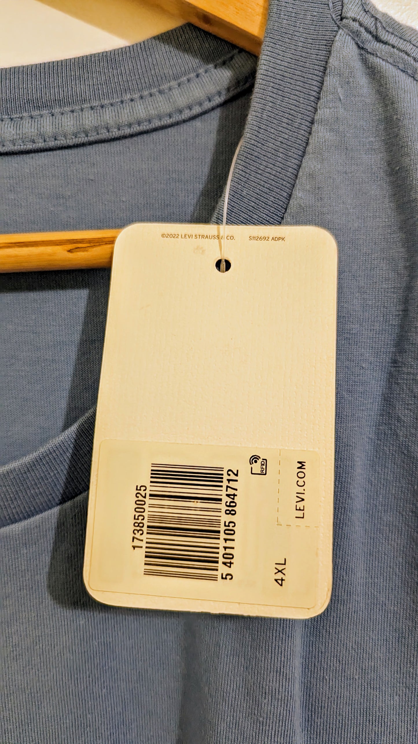 LEVI'S Herren T-Shirt Gr. 5XL Plus Size