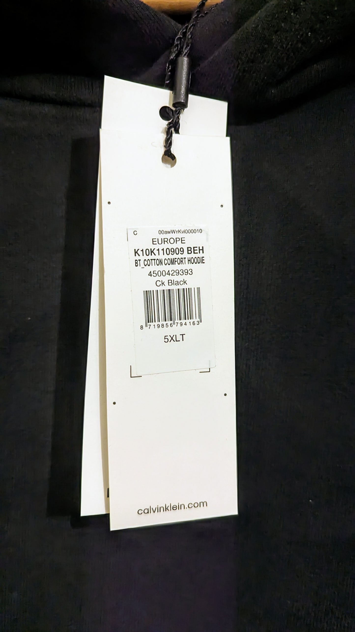 CALVIN KLEIN Herren Hoodie Gr. 5XL Plus Size