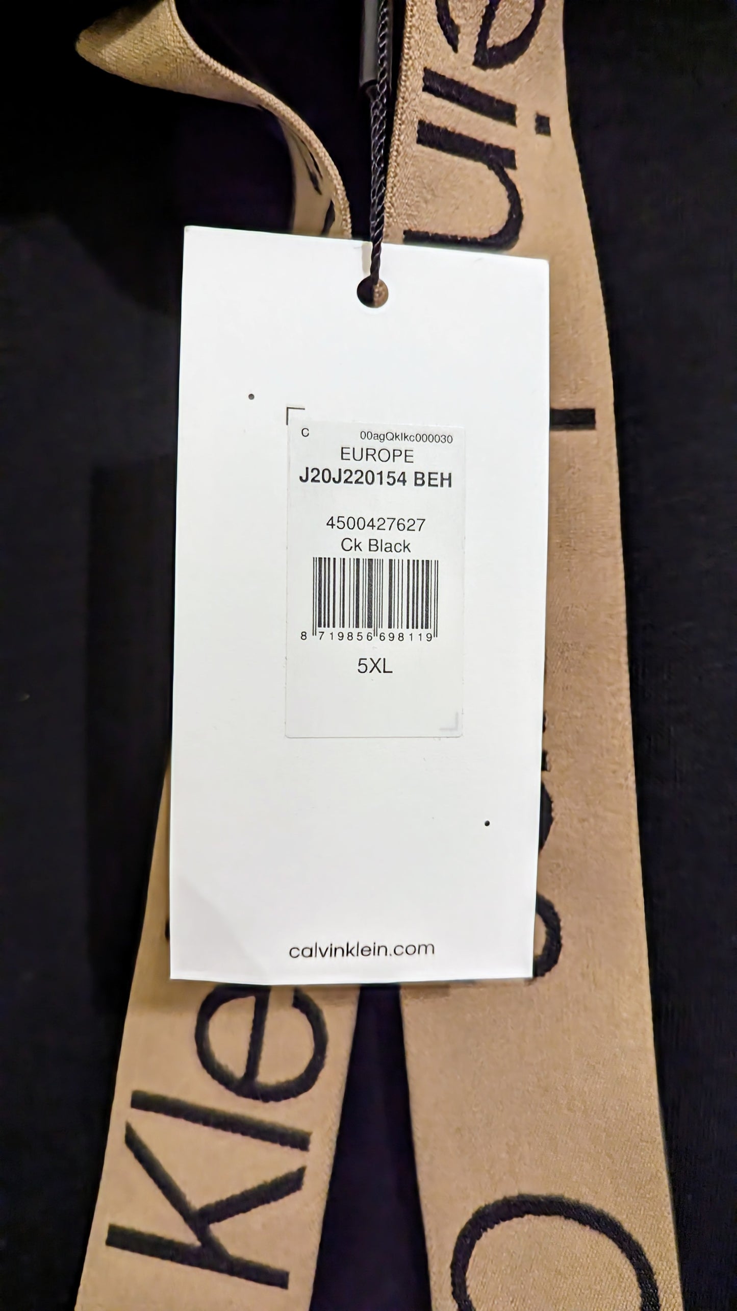 CALVIN KLEIN JEANS Damen Long-Hoodie/Freizeitkleid Gr. 50