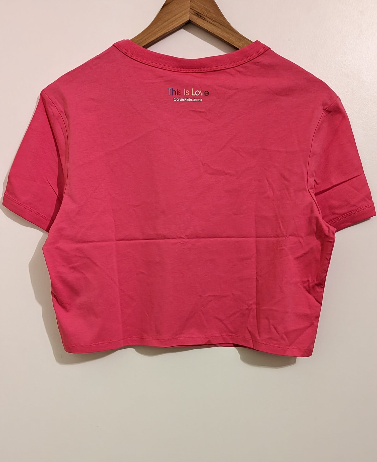 CALVIN KLEIN JEANS Cropped Damen T-Shirt Gr. 40/42
