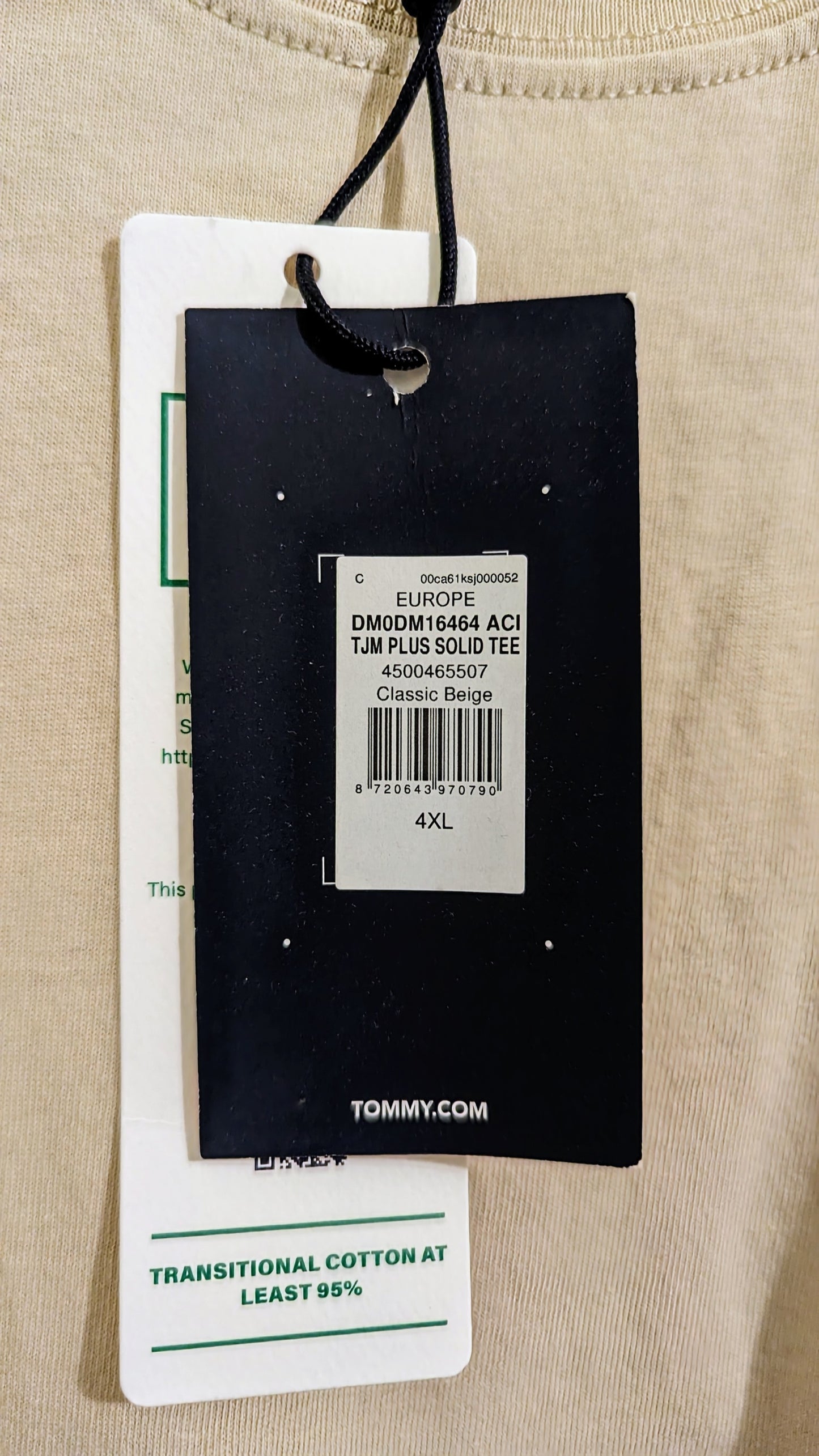 TOMMY JEANS Herren T-Shirt Gr. 3XL, 4XL oder 5XL Plus Size