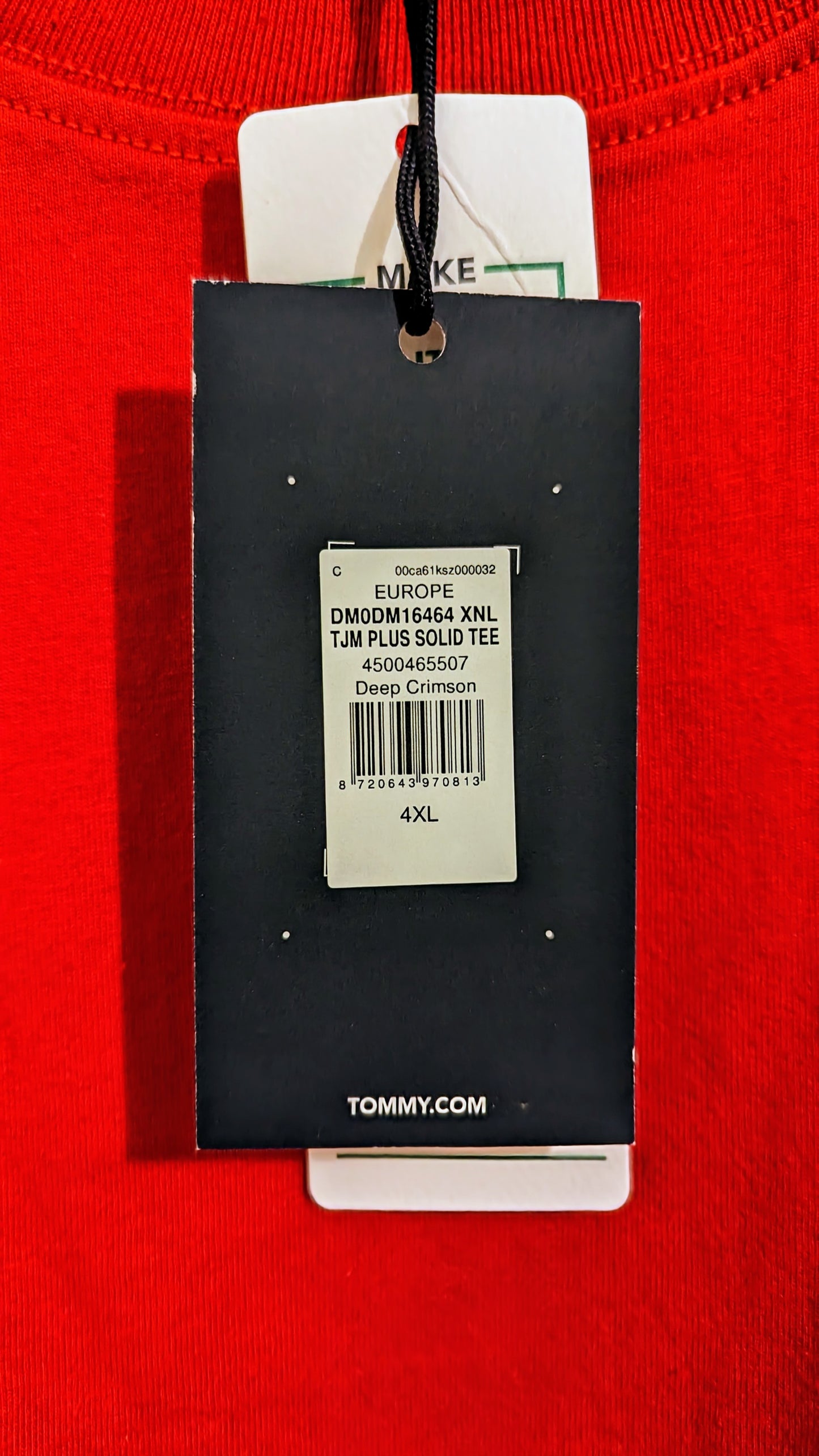 TOMMY JEANS Herren T-Shirt Gr. 3XL, 4XL oder 5XL Plus Size