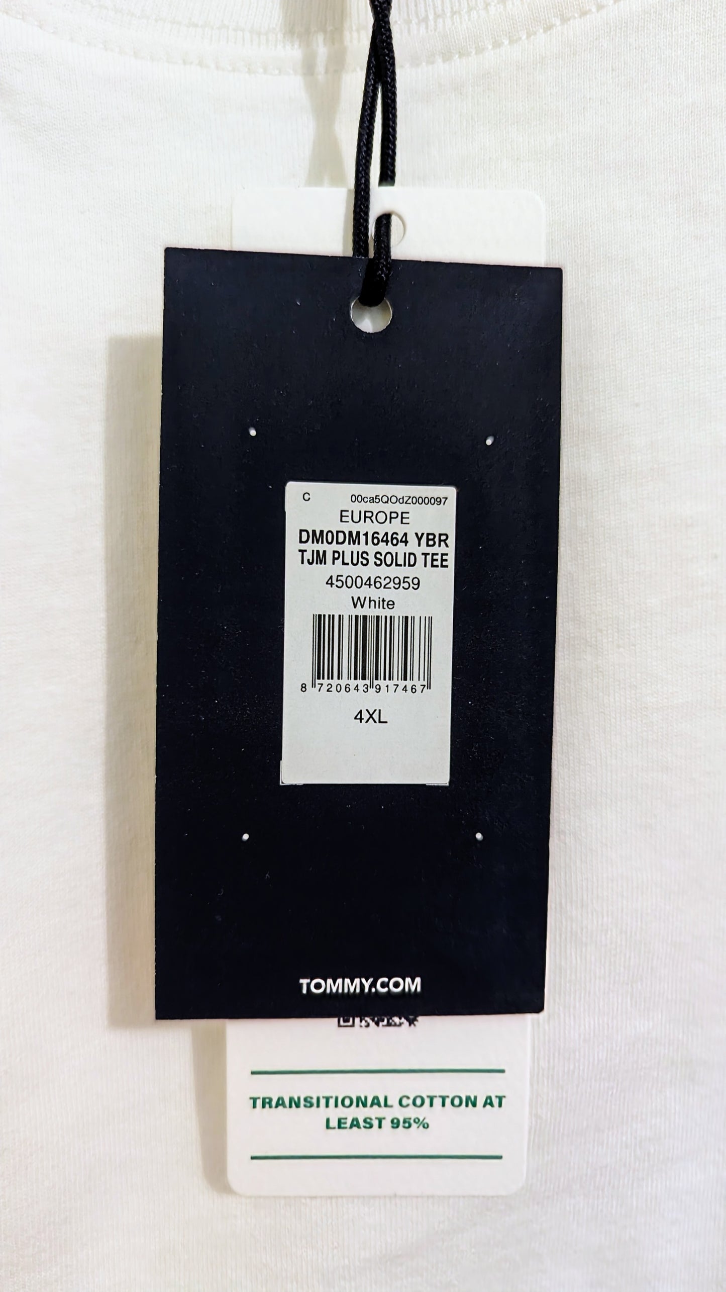 TOMMY JEANS Herren T-Shirt Gr. 4XL oder 5XL Plus Size