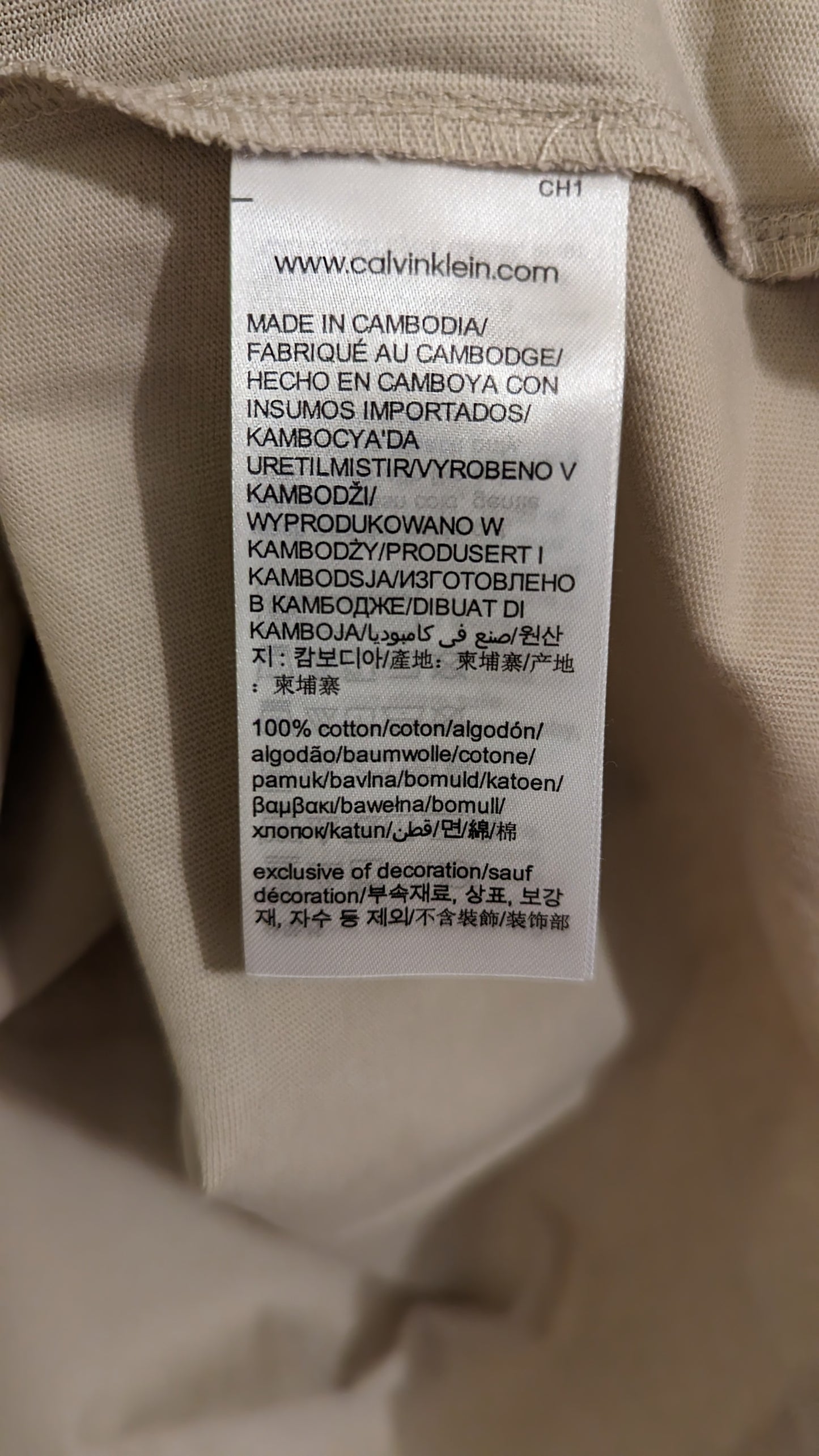 CALVIN KLEIN JEANS Herren T-Shirt Gr. XL