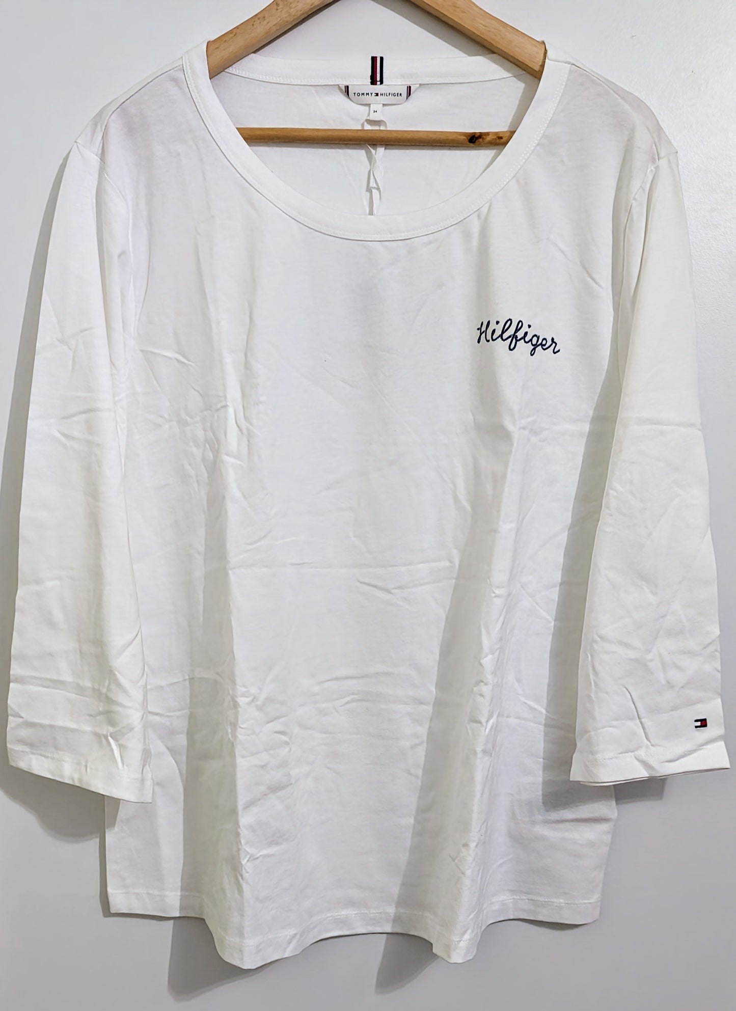 TOMMY HILFIGER Damen Langarmshirt 3/4 Arm Gr. 46/48
