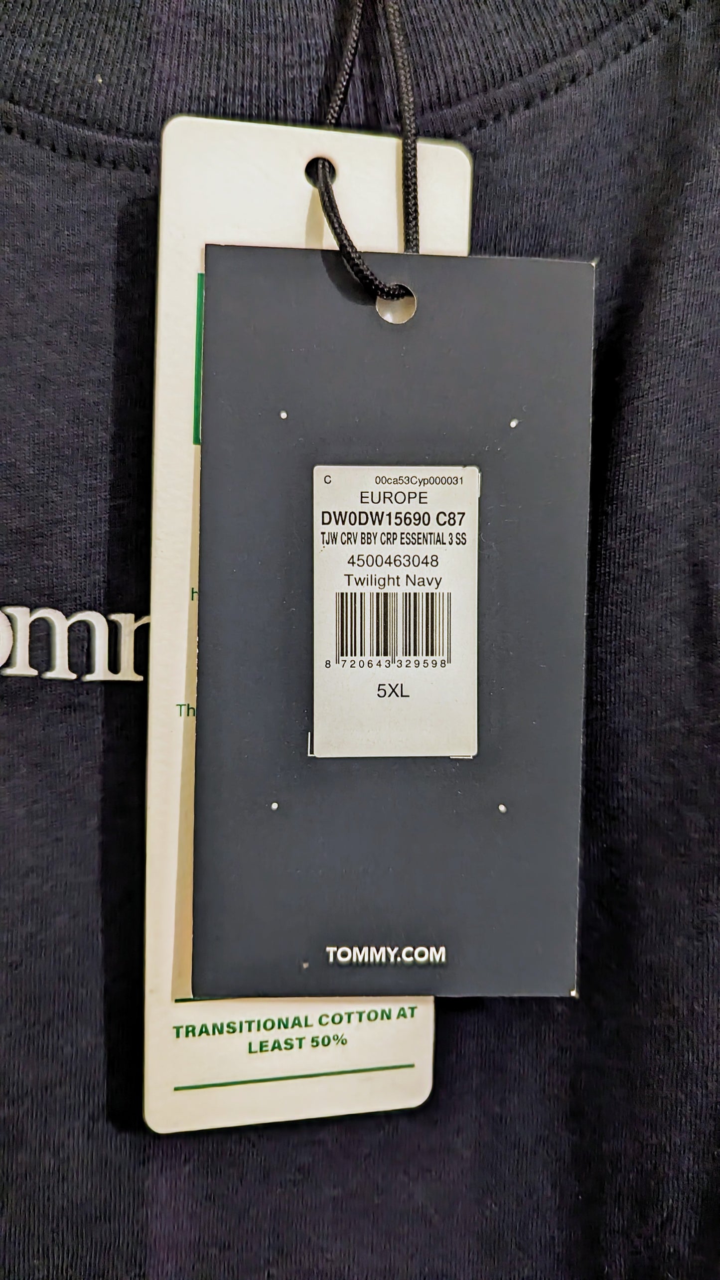 TOMMY JEANS Cropped Damen Shirt Gr. 48