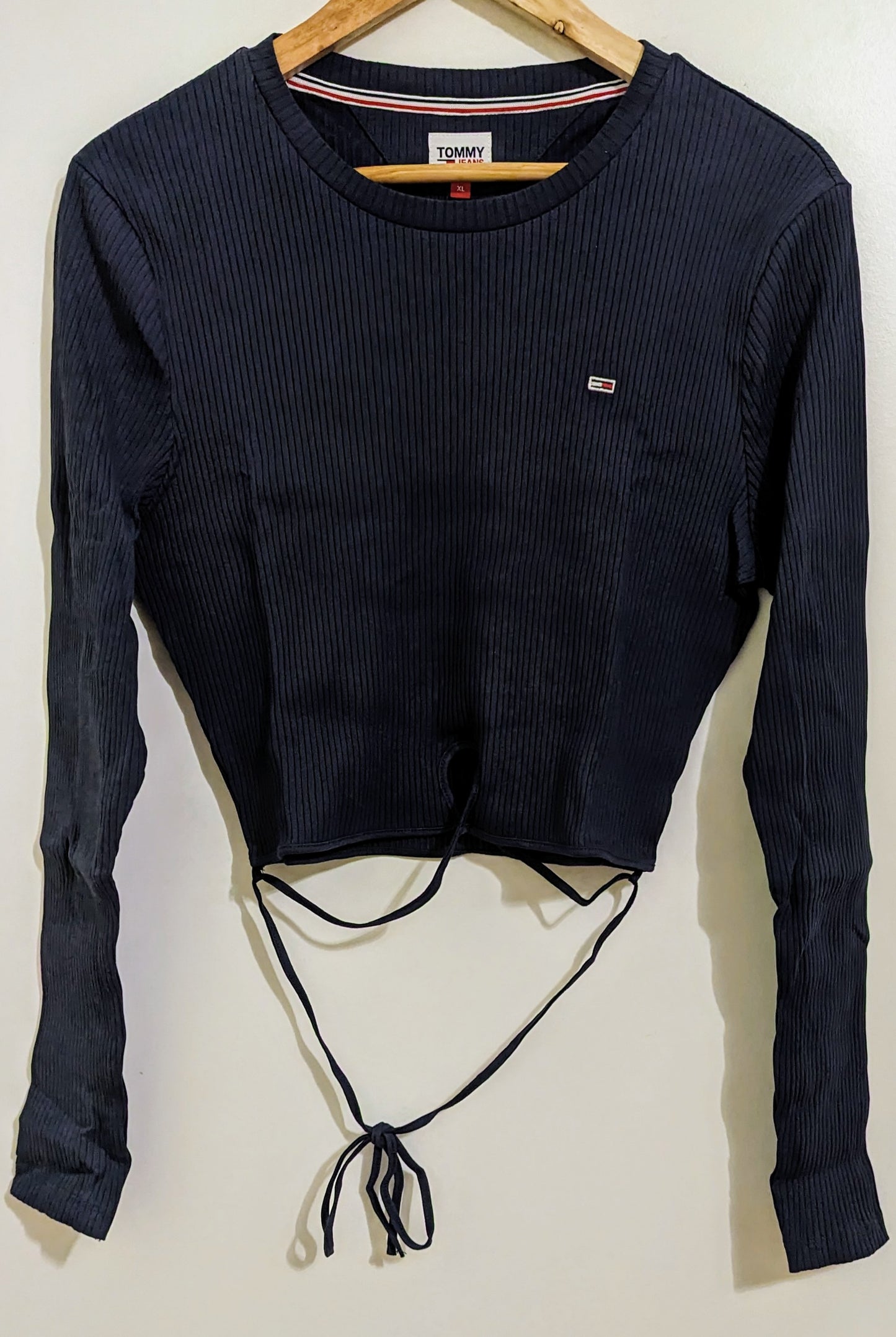 TOMMY JEANS Cropped Damen Langarmshirt Gr. 42
