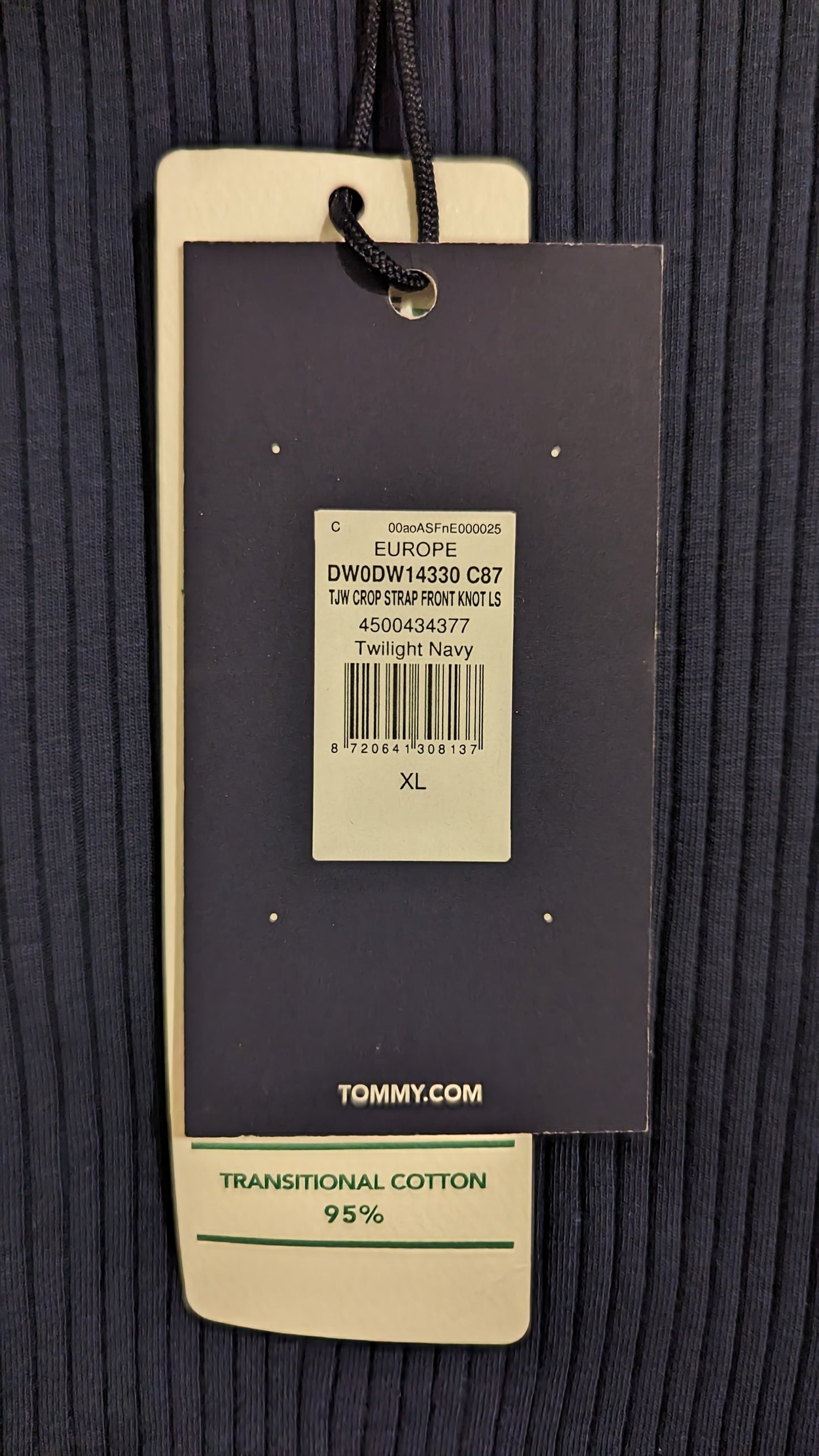 TOMMY JEANS Cropped Damen Langarmshirt Gr. 42