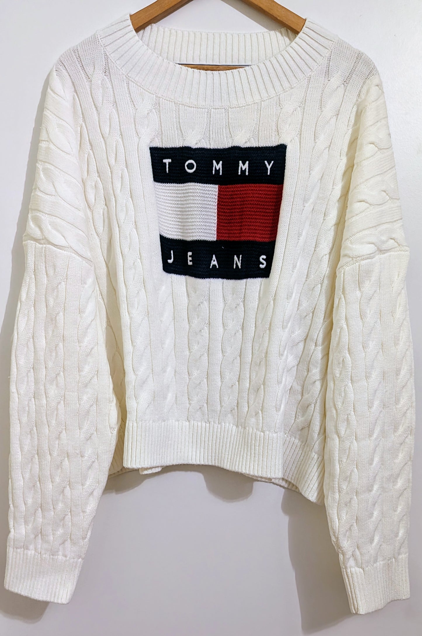 TOMMY JEANS Damen Oversized Strickpullover Gr. 50