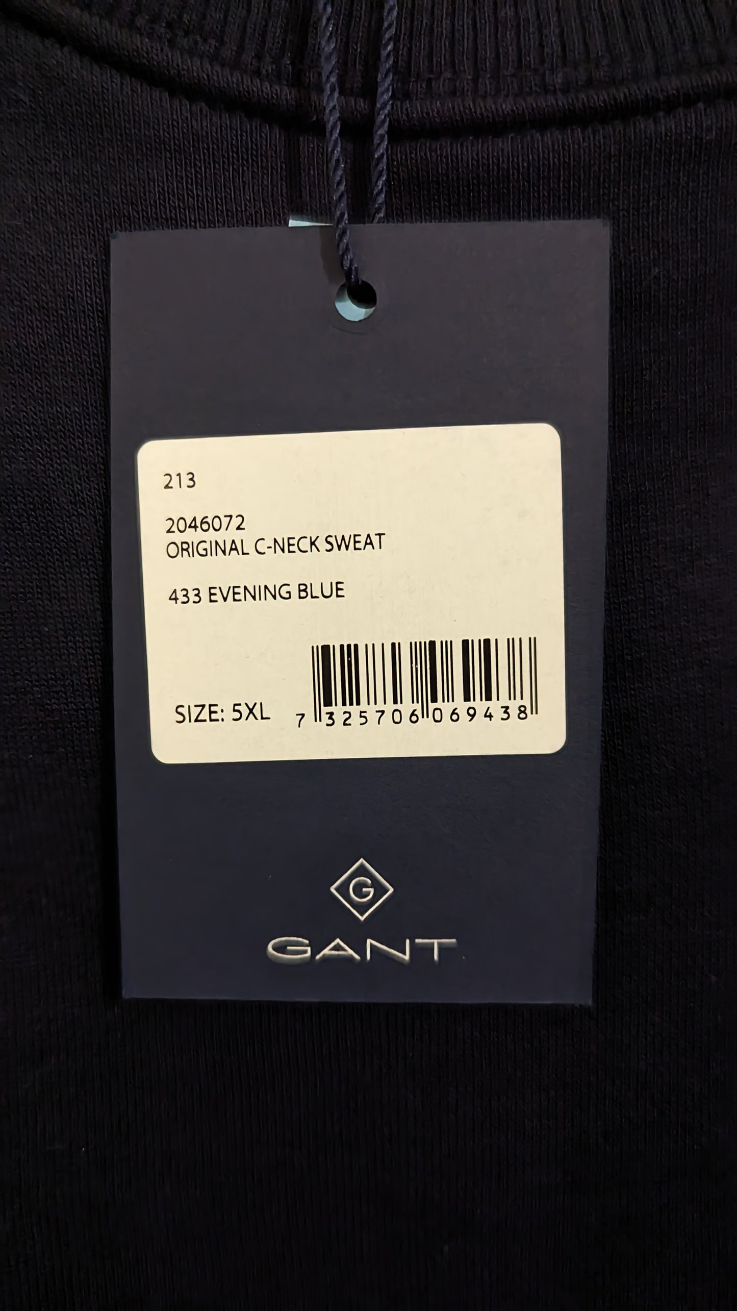 GANT Herren Sweatshirt Gr. 4XL Plus Size