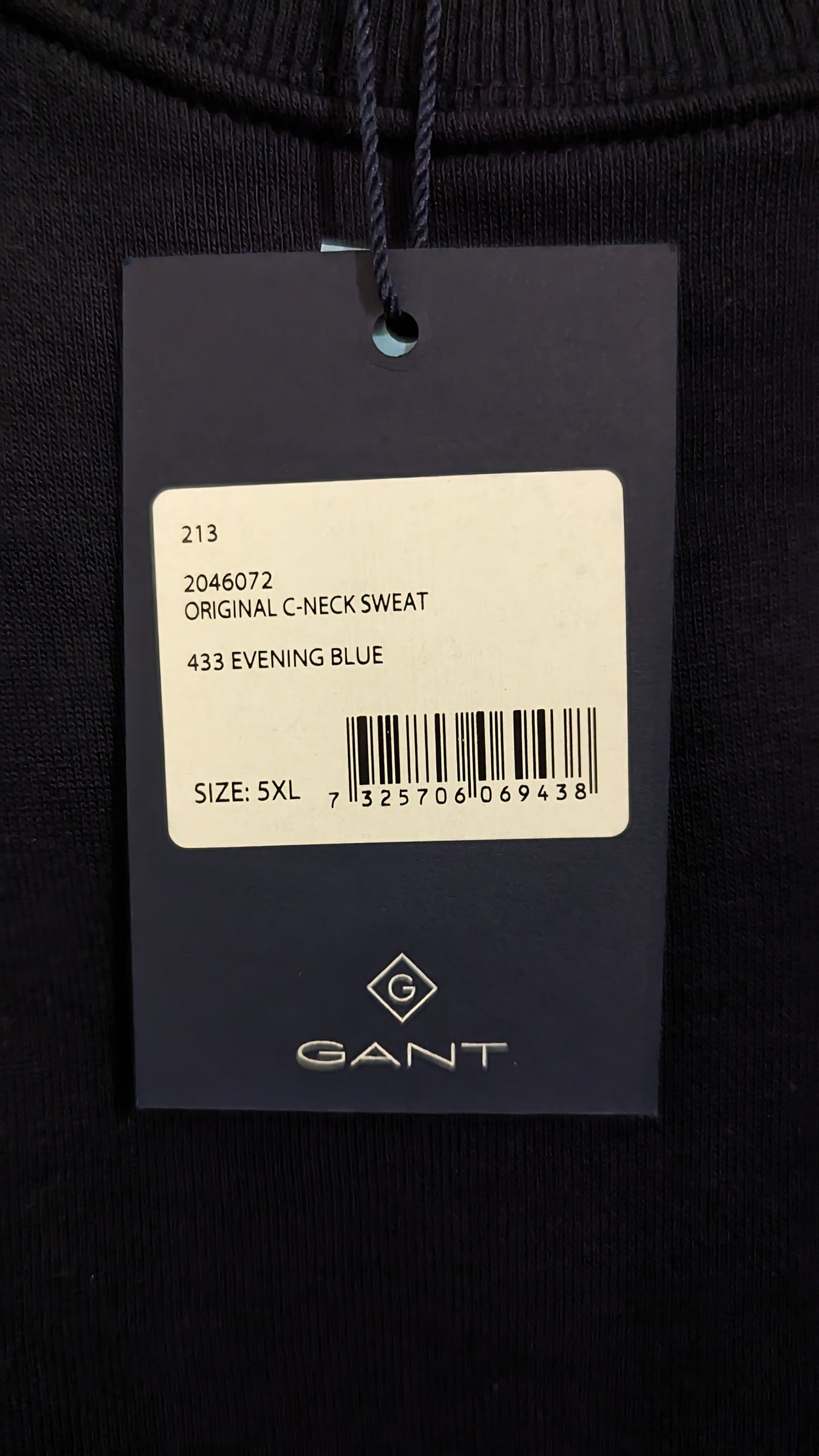GANT Herren Sweatshirt Gr. 3XL Plus Size