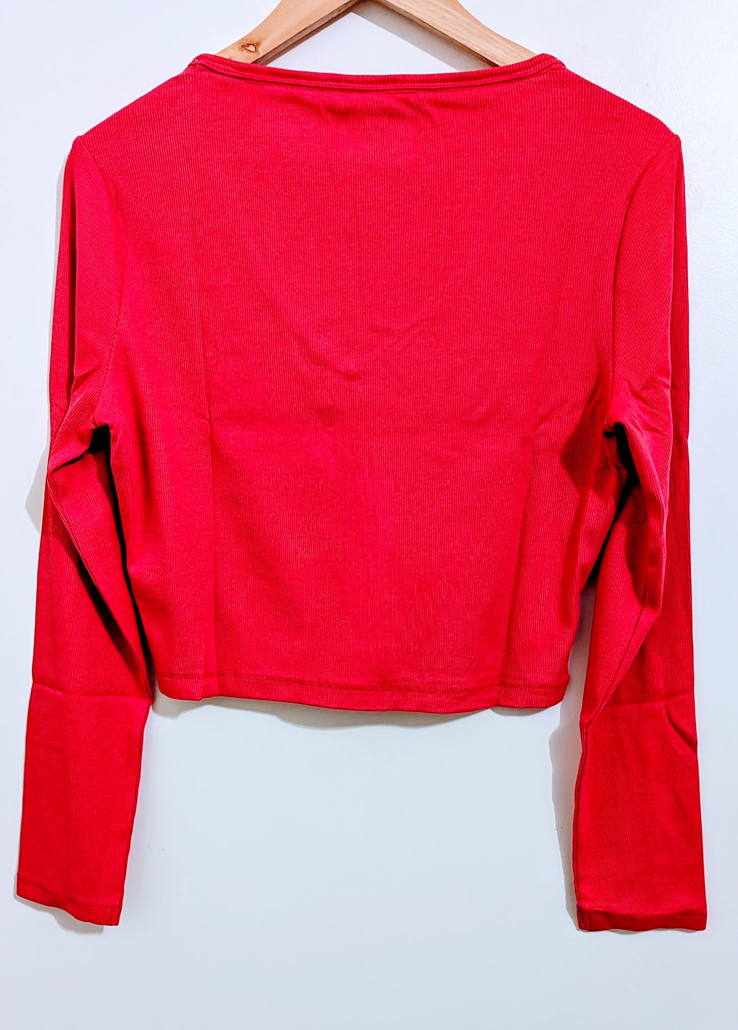 TOMMY JEANS Cropped Damen Langarmshirt Gr. 40